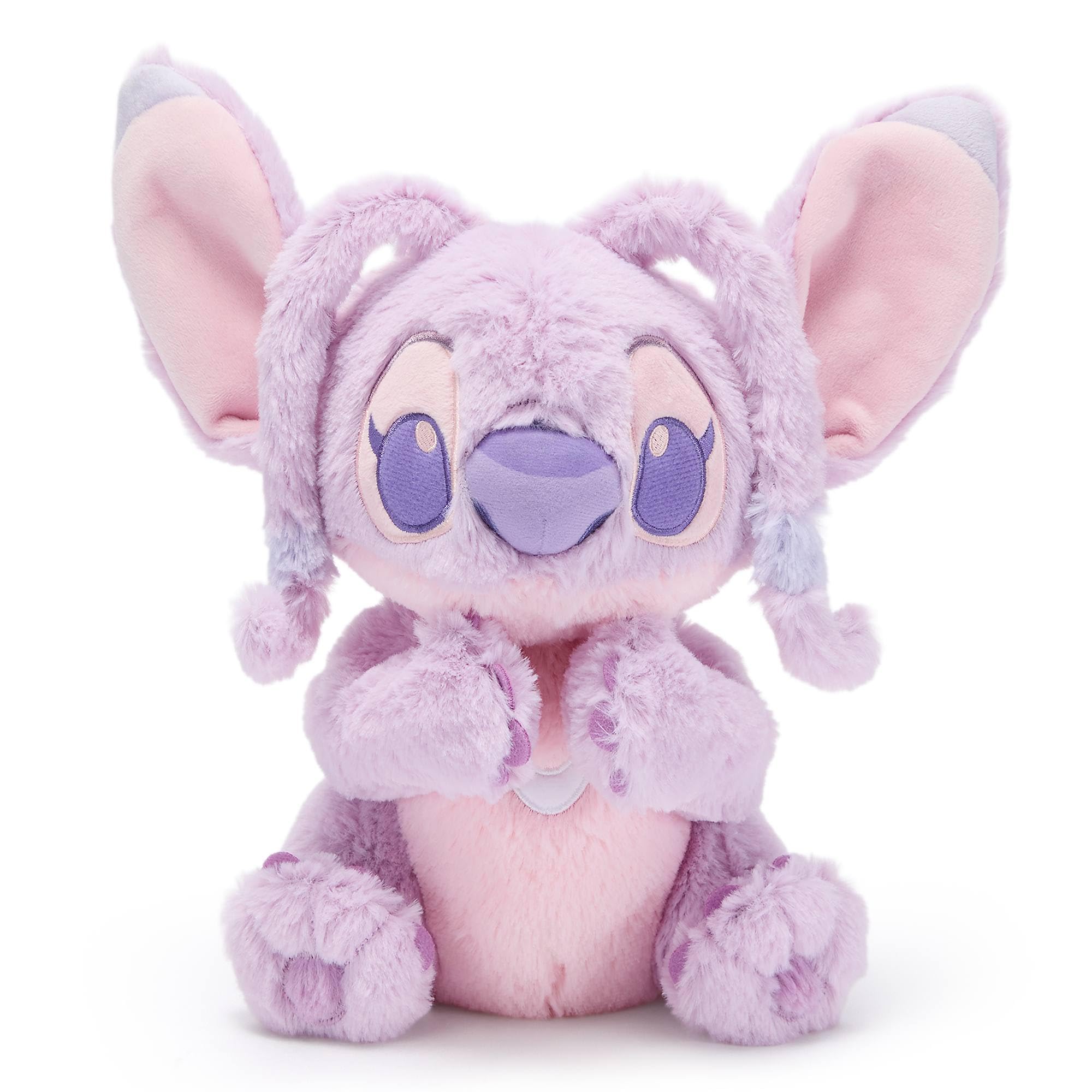 Disney Store Official Japón, Lilo y Stitch, Ángel, Peluche pequeño con Manta, 27 cm, Disney Babies