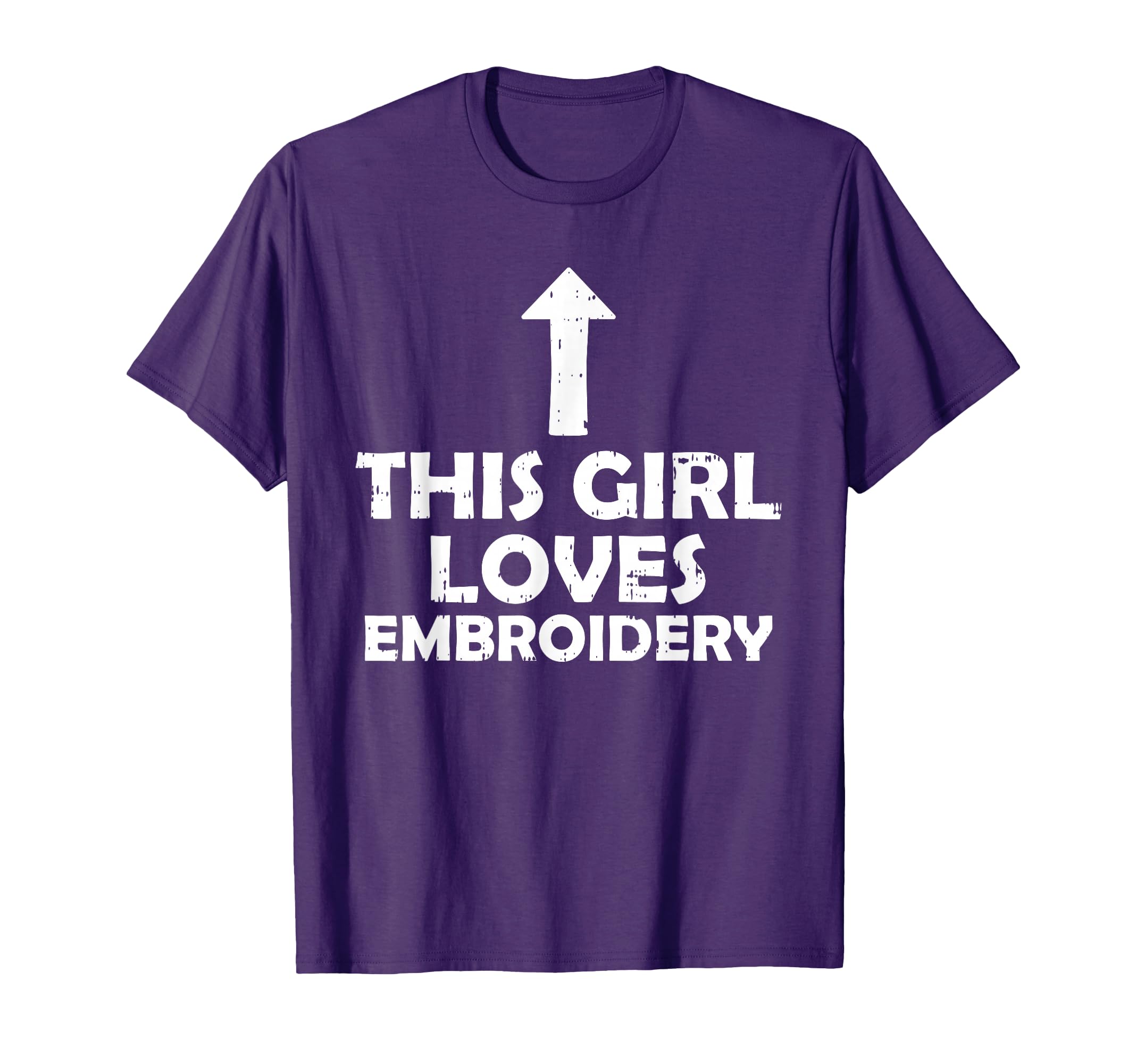 This Girl Loves Embroidery Cross-stitch Quilting Lover T-Shirt