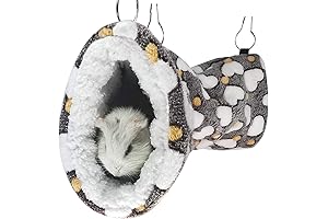 LEFTSTARER Fleece Guinea Pig Tunnel