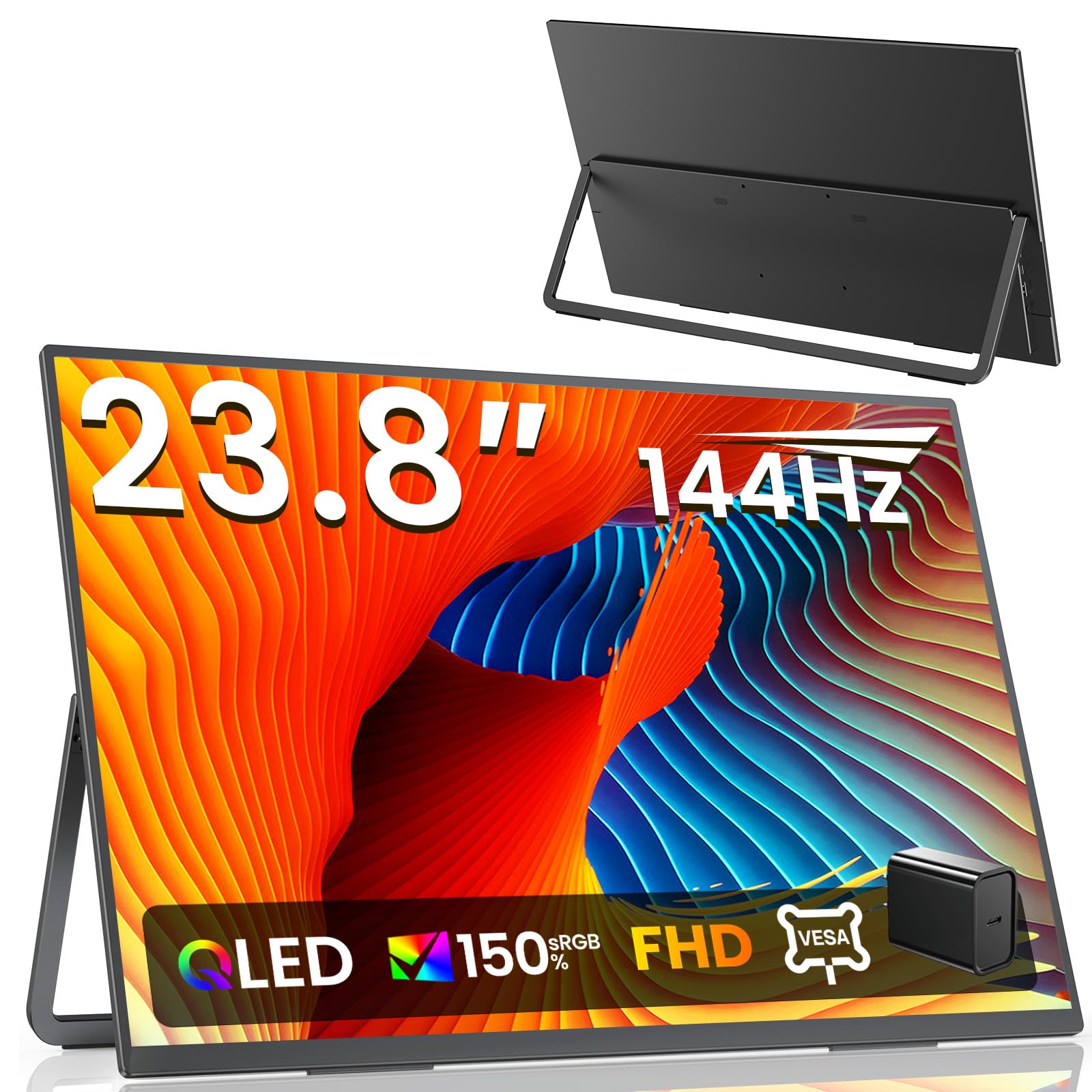 Amazon.co.jp: EVICIV QLED モバイルモニター 23.8インチ 144Hz 大画面