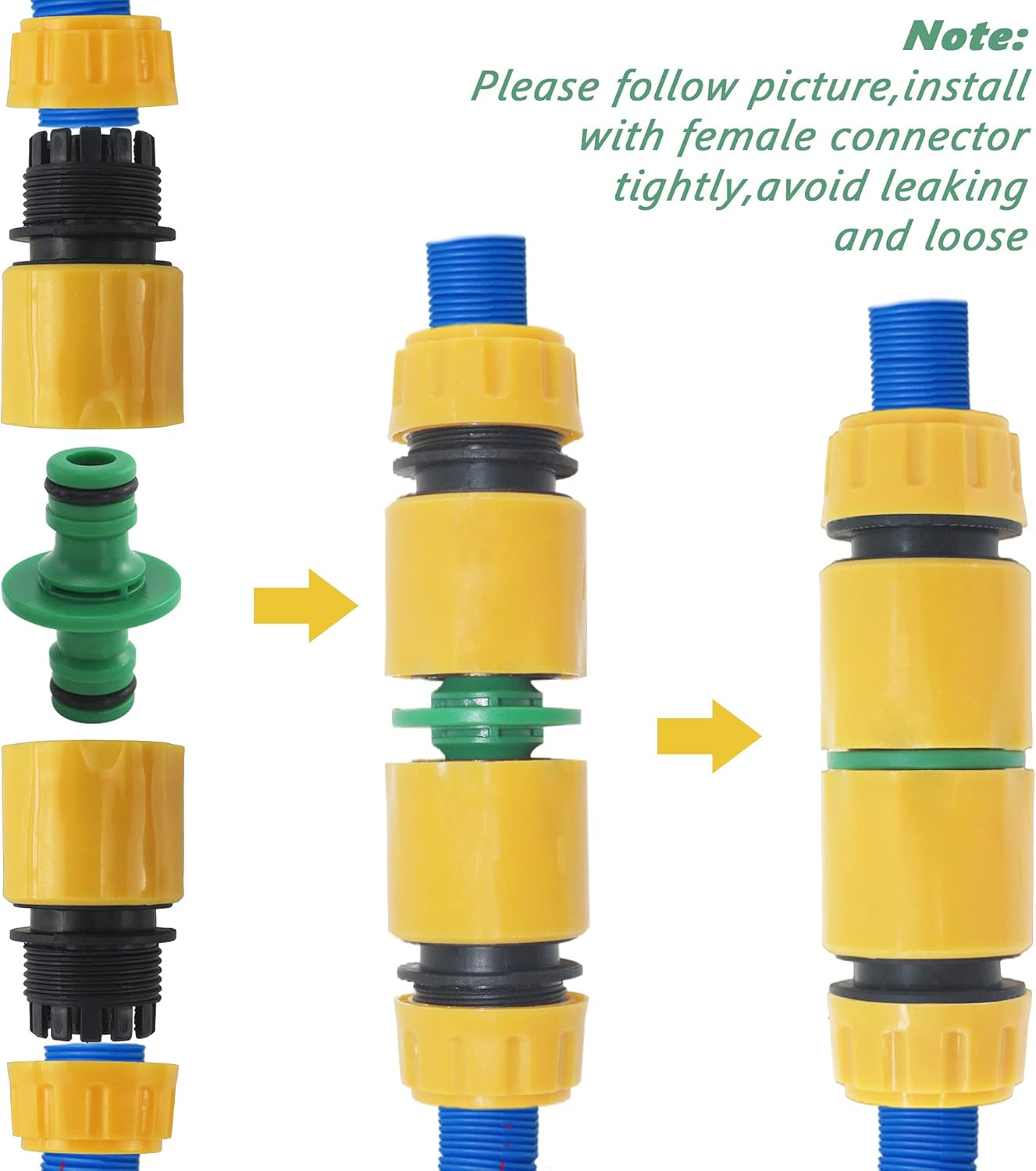 Daohexi 4 Pcs Mixer Tap Hose Connector,Garden Hose Tap Connector