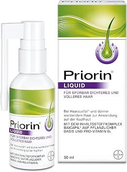 Priorin Liquid Pump Solution 50 ml Supports hair growth cycle. With Baicapil. Plant-based easy to use well tolerated.