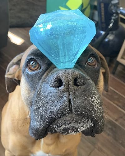 Miniatura 2 de Spunky Pup Diamond Squeaker  Juguete chirriante para perros para lanzar y rebotar  Juguete chirriante para perros y cachorros pequeños, medianos y