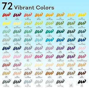 72 Colors Acrylic Paint Markers, Soft Brush Tip Paint Pens and Paint Markers, Acrylic Paint Pens for Wood, Christmas Gifts,Stone,Canvas,Pumpkin,Glass,Egg,Rock Painting and DIY Crafts Art Supplies
