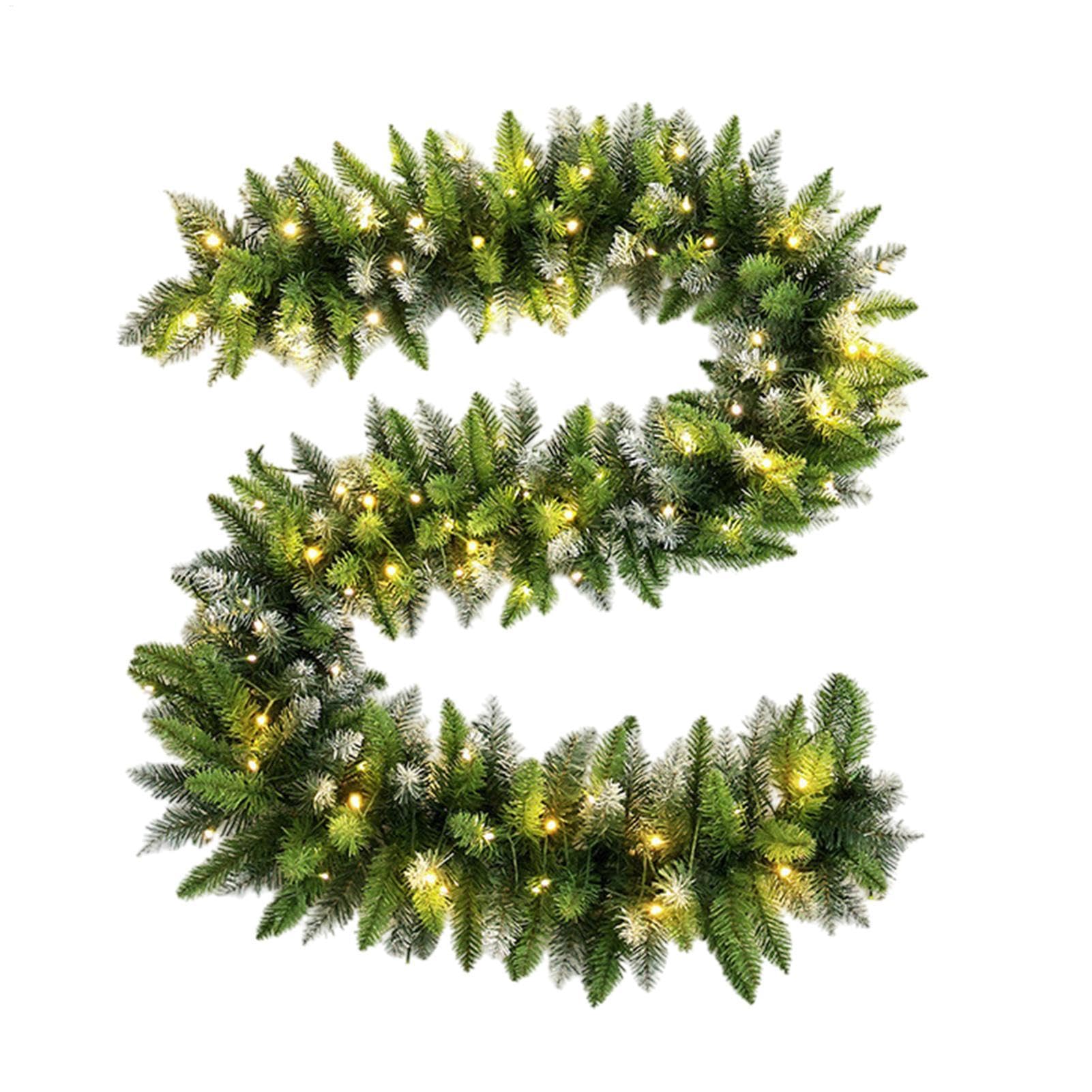 Luces de Guirnalda Decorativa de Navidad Vegetación Invernal de Pino a