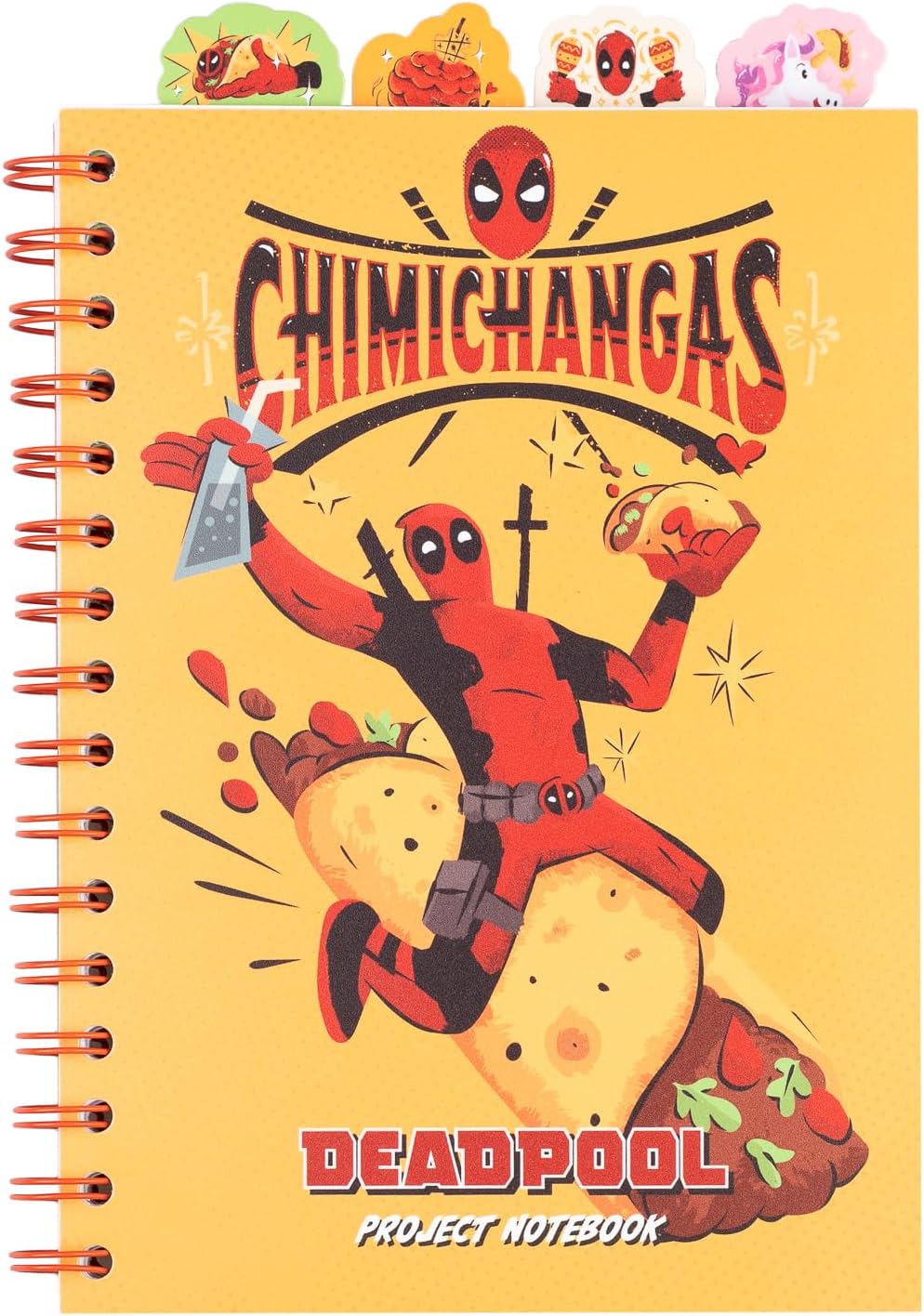 Grupo Erik Marvel Deadpool not defteri, A5 not defteri, A5 not defteri, A5, günlük, yetişkinler ve çocuklar için, resmi Marvel taraftar ürünü