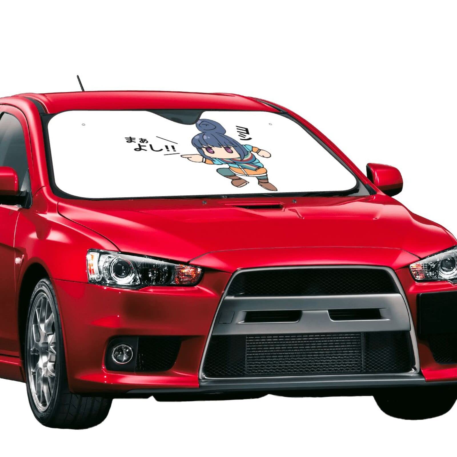 Amazon | 車用サンシェード ゆるキャン アニメキャラクター フロント
