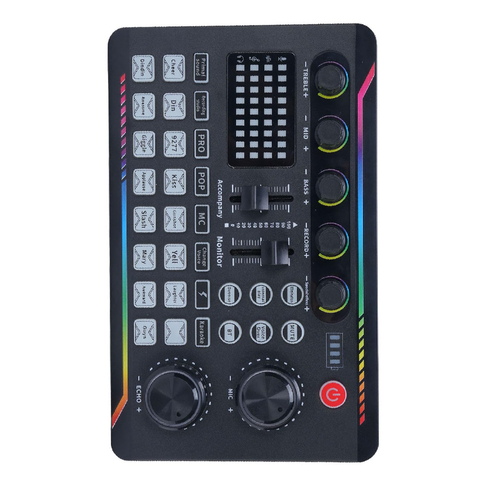 Scheda Audio Live Mixer con Effetti DJ, Cambiavoce e 16 Effetti Sonori per Karaoke, Streaming, Podcast, Registrazione, Gaming, Studio