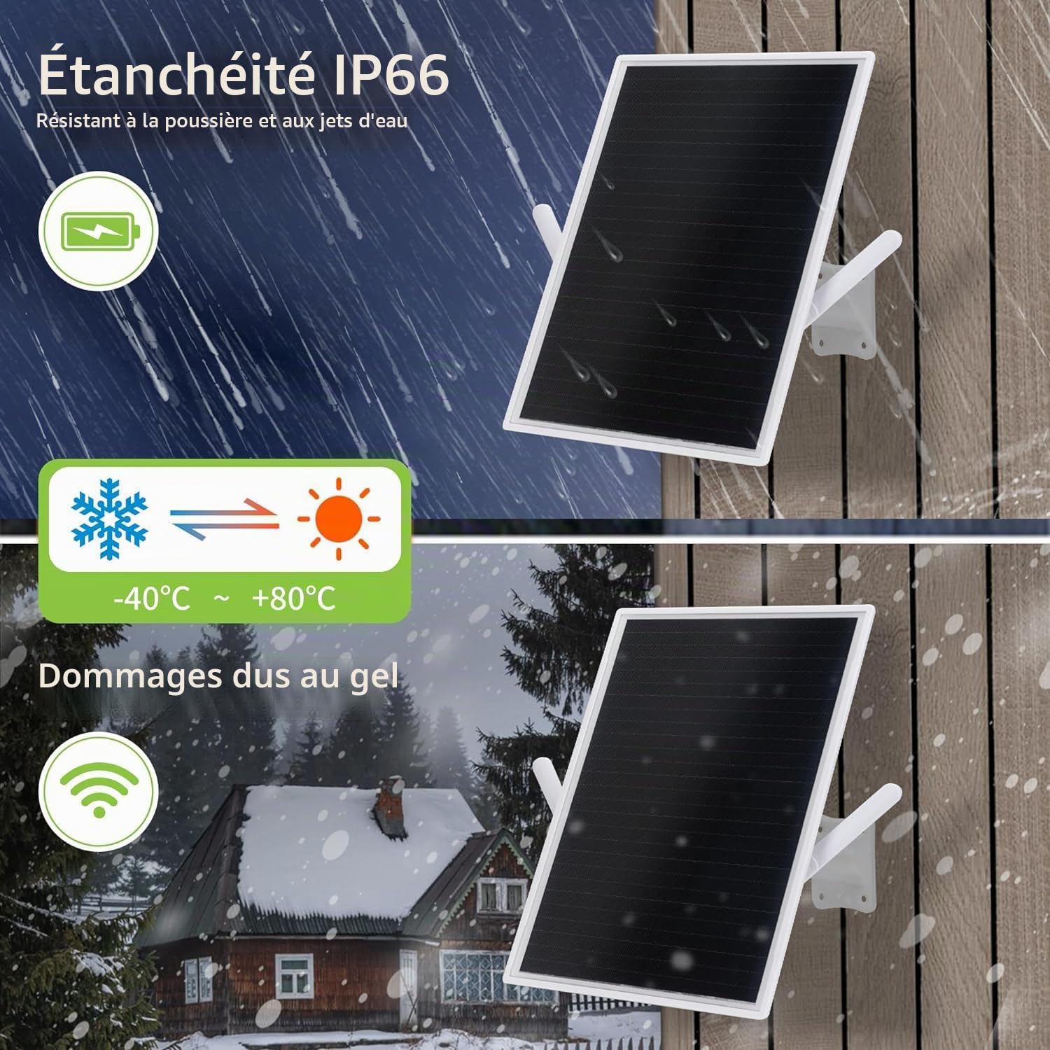 SECUEYE Routeur Solaire 4G LTE 2,4 GHz WiFi Hotspot Point d'accès sans Fil VSIM et Emplacement pour Carte SIM Batterie 26 000 mAh intégrée IP66 étanche extérieure pour caméra de sécurité