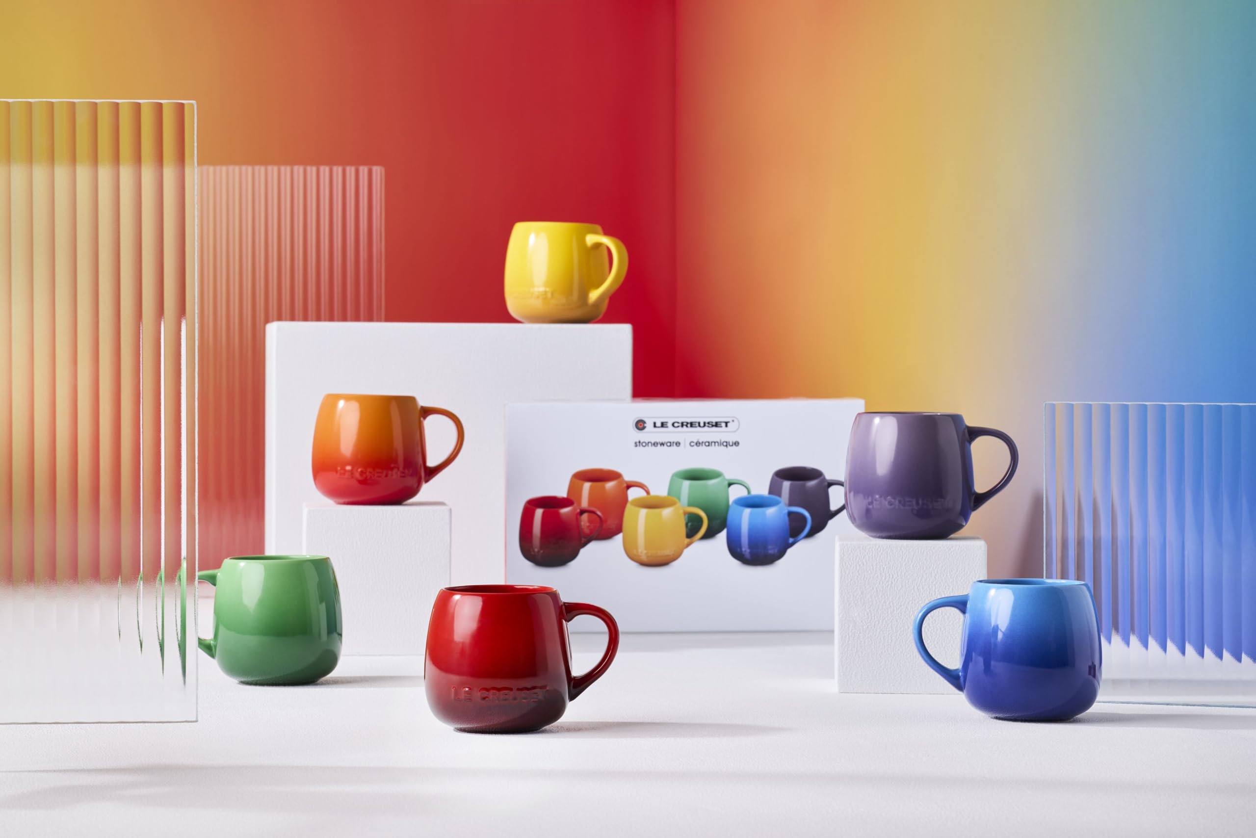 LE CREUSET Set di 6 tazze in gres Rainbow