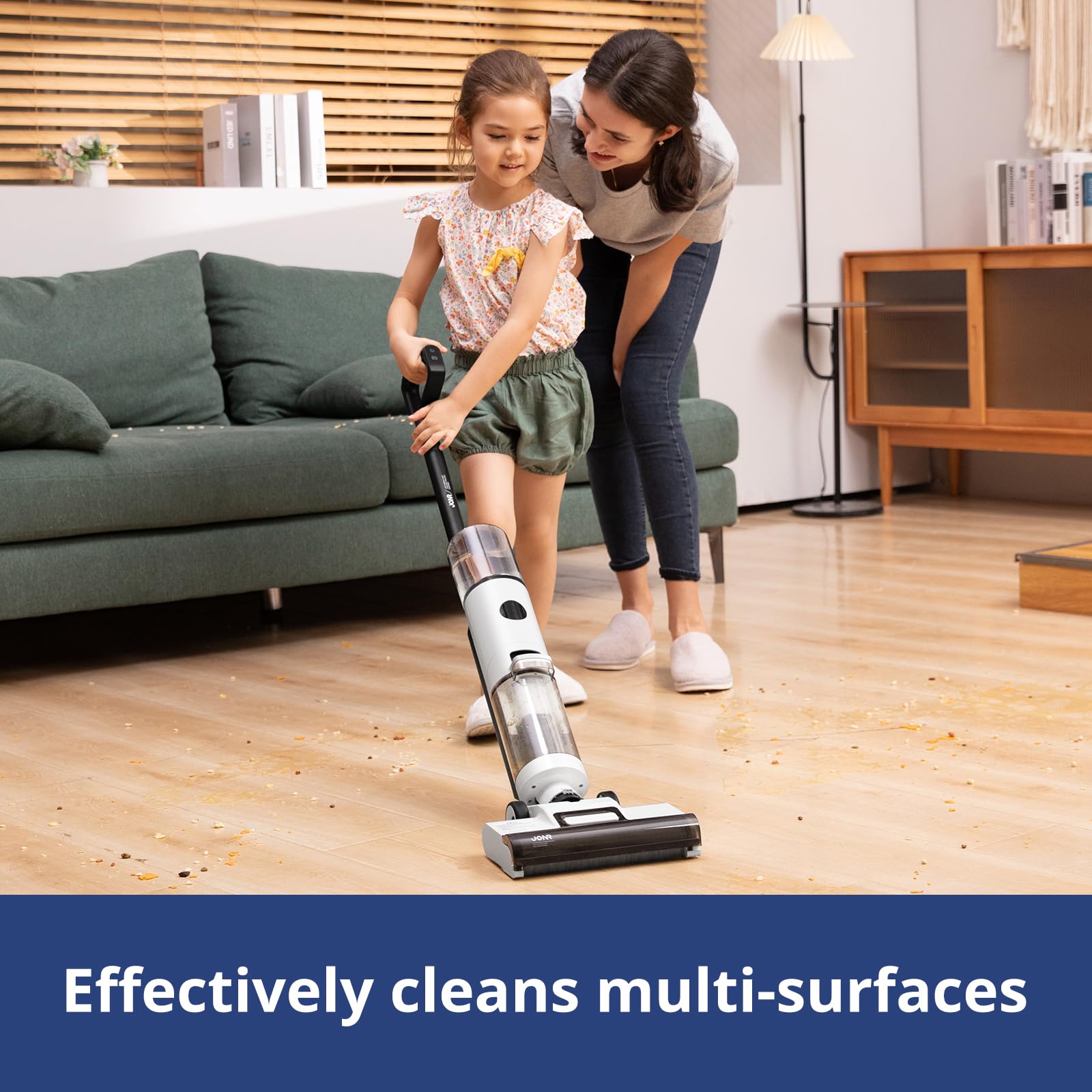 JONR ED11 Cordless Lightweight Hard Floor Self Cleaning Wet Dry Vacuum