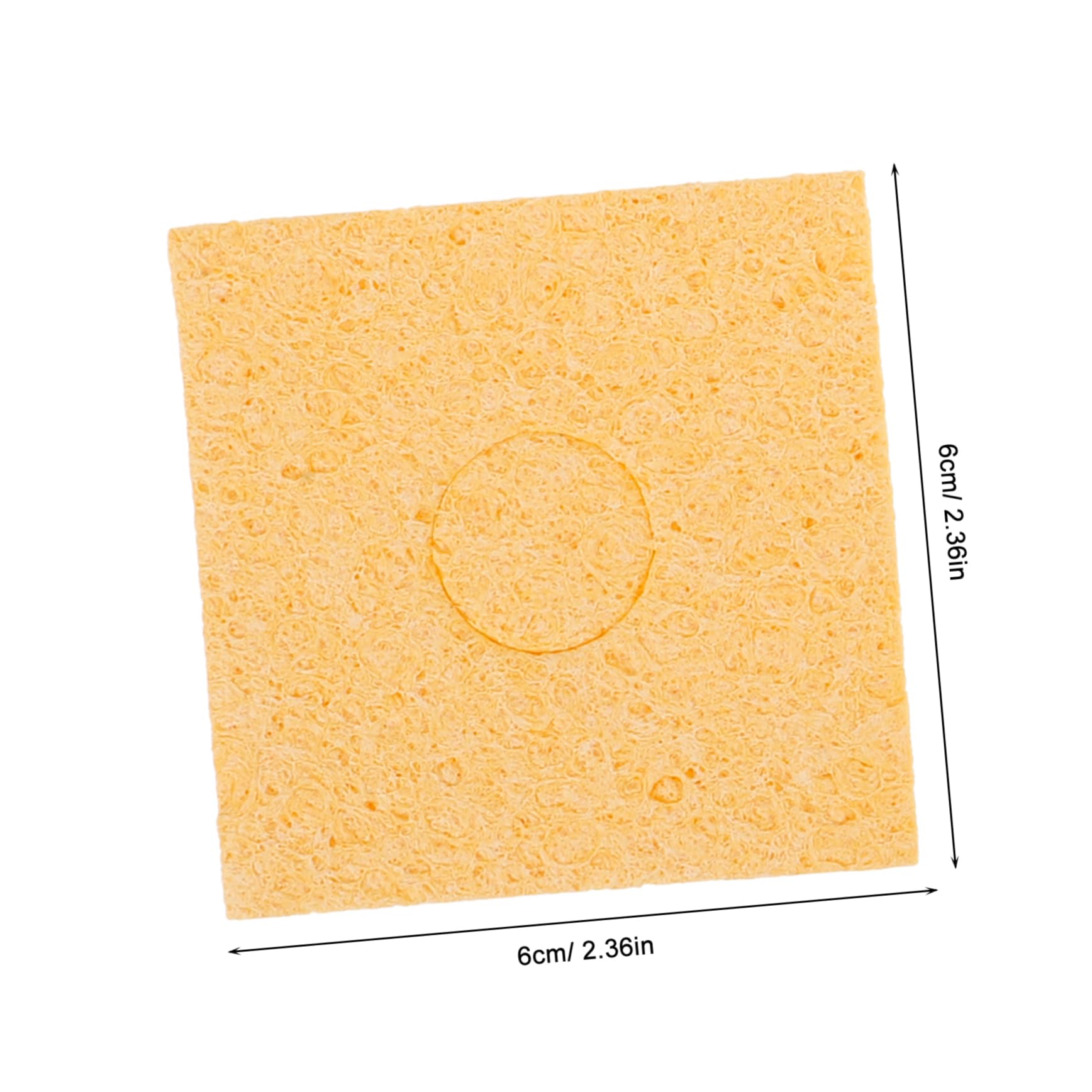 IWOWHERO 10pcs Wood Pulp Cotton Iron Cleaner Soldering Iron Tip Cleaner Solder Sponge Solder Cleaning Sponge