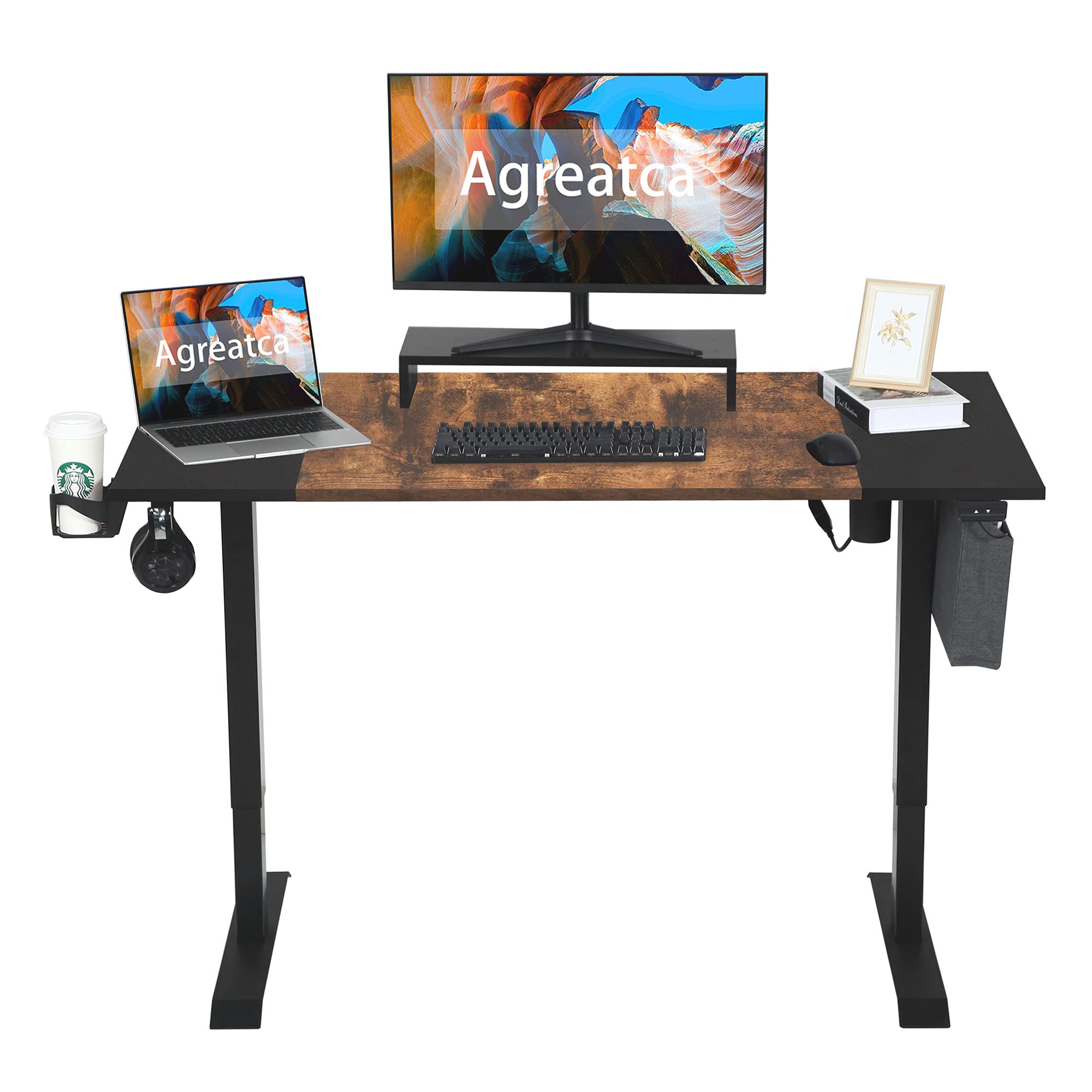 Buy Agreatca Electric Standing Desk Adjustable Height, 55 x 28 Inch Sit
