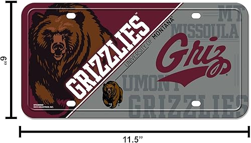 Miniatura 103 de NCAA etiqueta de metal para auto, negro