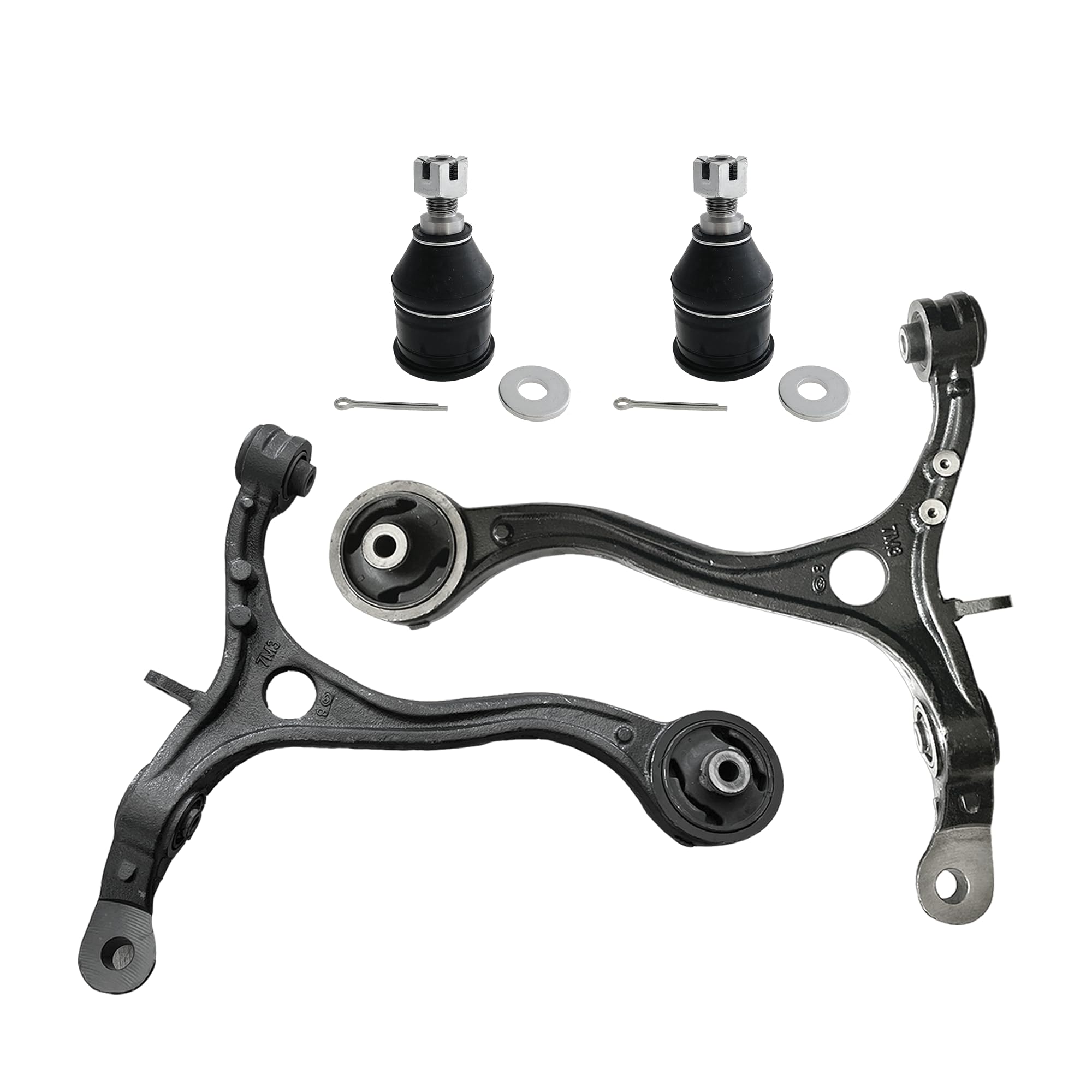 4Pcs Front Lower Control Arm w/Bushings ball Joint LH-RH for Honda Accord TSX