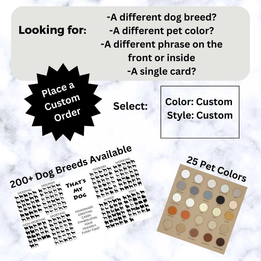 Black Doodle Bernedoodle Christmas Cards Pack of 10 | Handmade Labradoodle Dog Holiday Notecards | Dog with Santa Hat