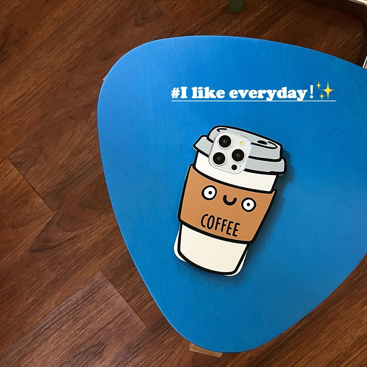 Soft Silicone Case Compatible with iPhone 16 Pro Max,Cute 3D Cartoon Coffee Funny Kawaii Phone Cases Women Girls Shockproof Cover for iPhone 16 Pro Max - Image 7