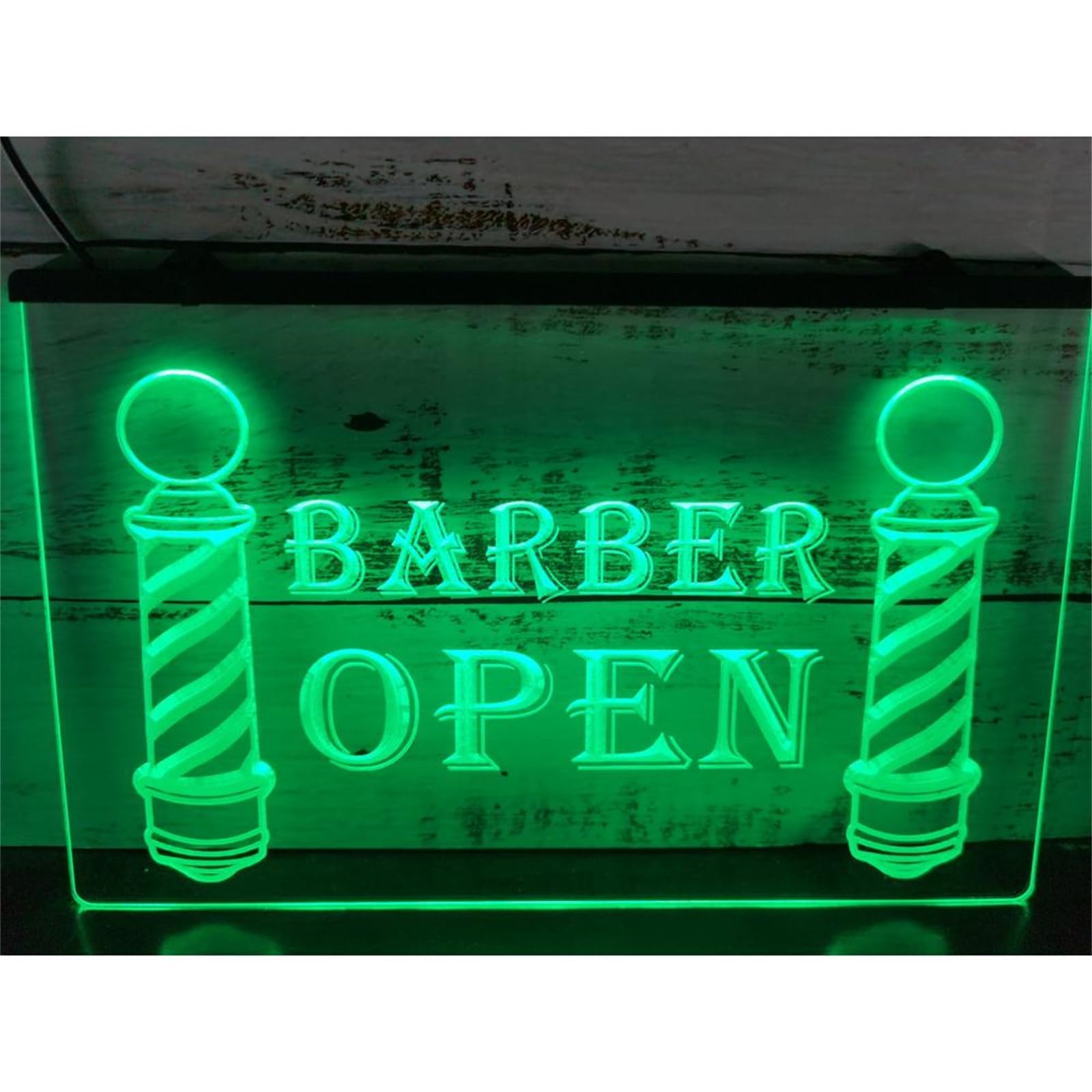 Insegna al neon LED RGB per parrucchiere, luci al neon 3D USB personalizzate con dimmer per telecomando, per barbiere salone di bellezza appeso a parete dimmerabile decorativo,F,30x20cm