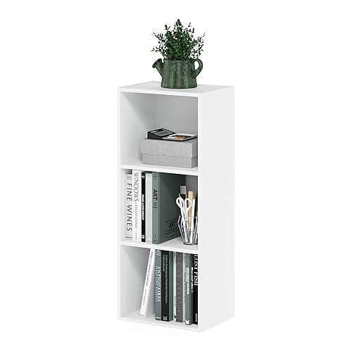 Furinno 3-Tier Open Shelf Bookcase, White 11003WH