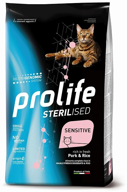 ProLife Cat Adult Sensitive Esterilized Cerdo & Arroz 1,5 kg