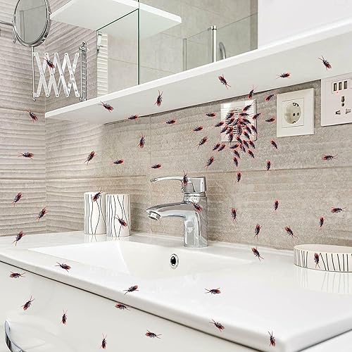 Miniatura 5 de Ksquares Cucarachas falsas de broma los juguetes de broma favoritos se ven reales insectos aterradores insectos de plástico realistas cucaracha