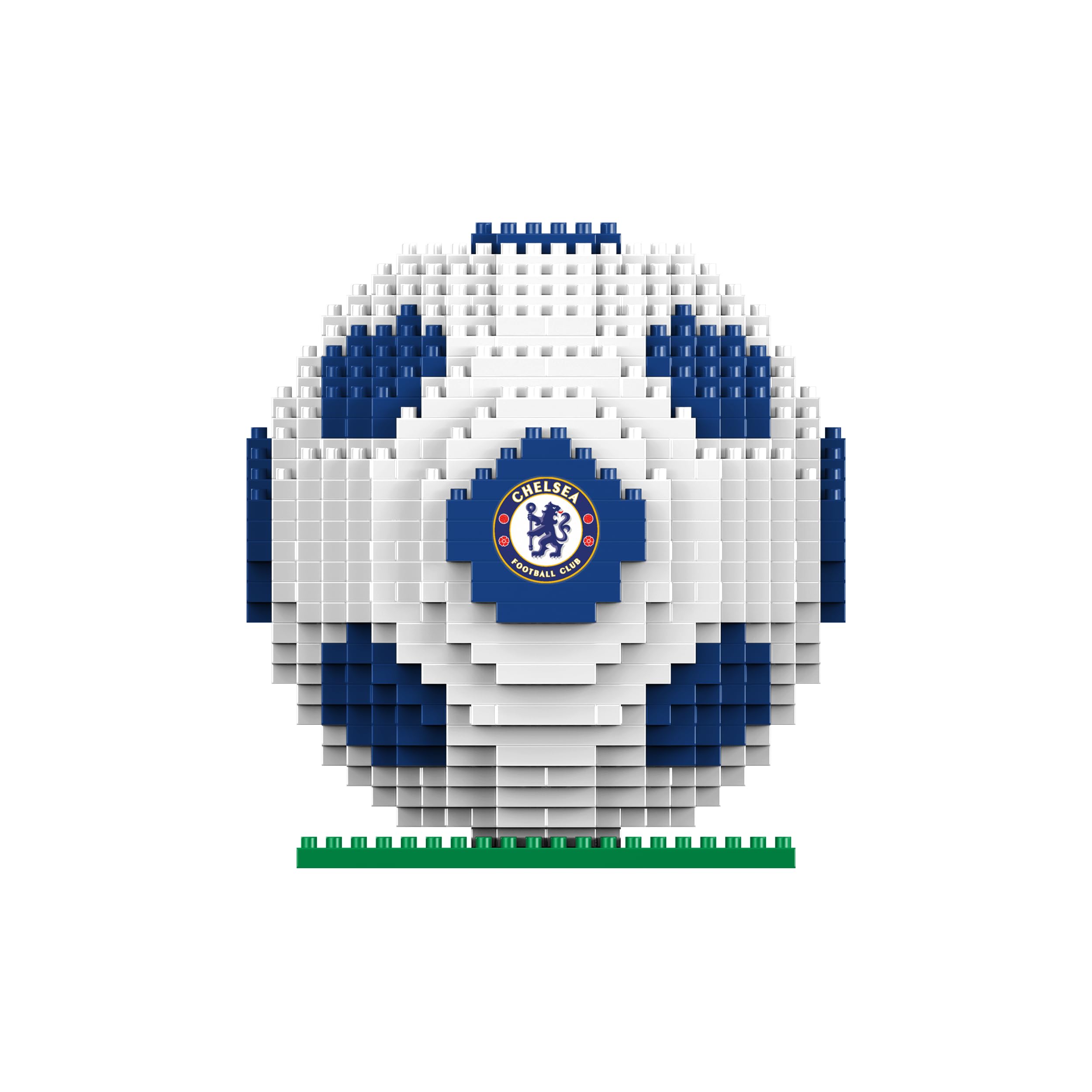 FOCO BRXLZ - Set di costruzione da calcio 3D in mattoni, motivo: Chelsea FC, prodotto con licenza ufficiale