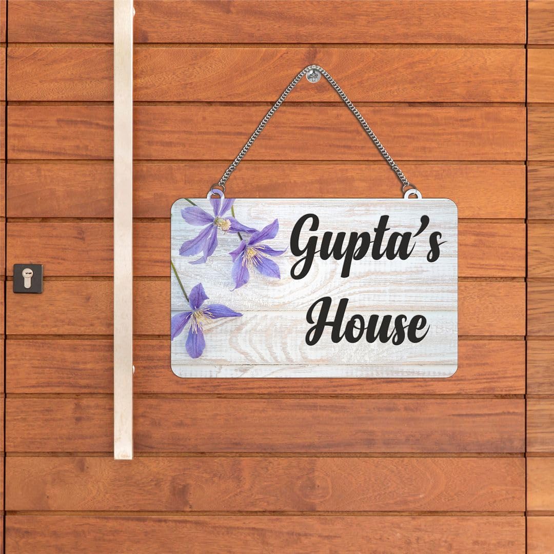 CVANU Customized Wooden Name Plate for Home Entrance Multicolour Size(10.5x18inch)_C1 — Amazon image 13