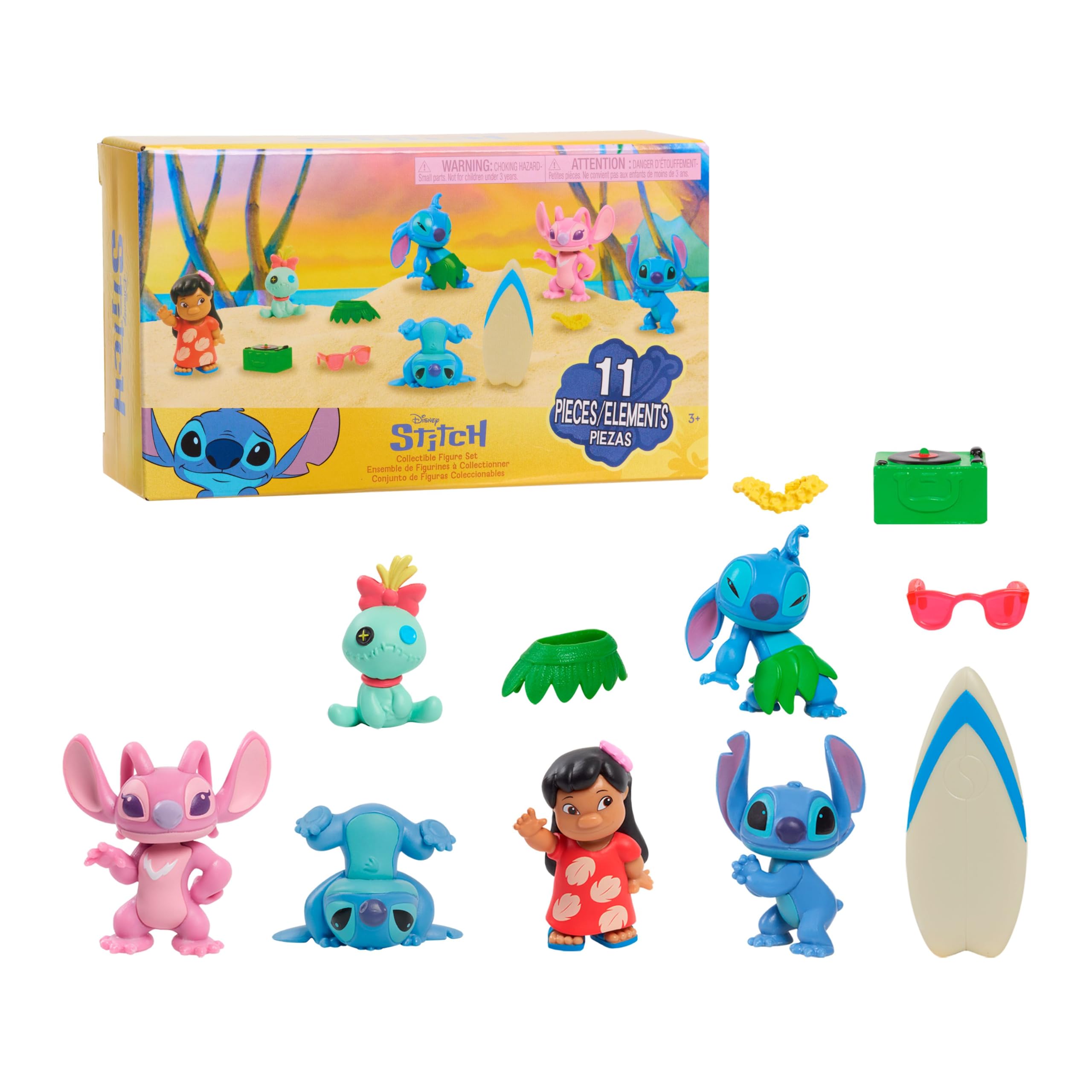 Amazon.com: Disney Just Play Stitch Collectible Figure Set with