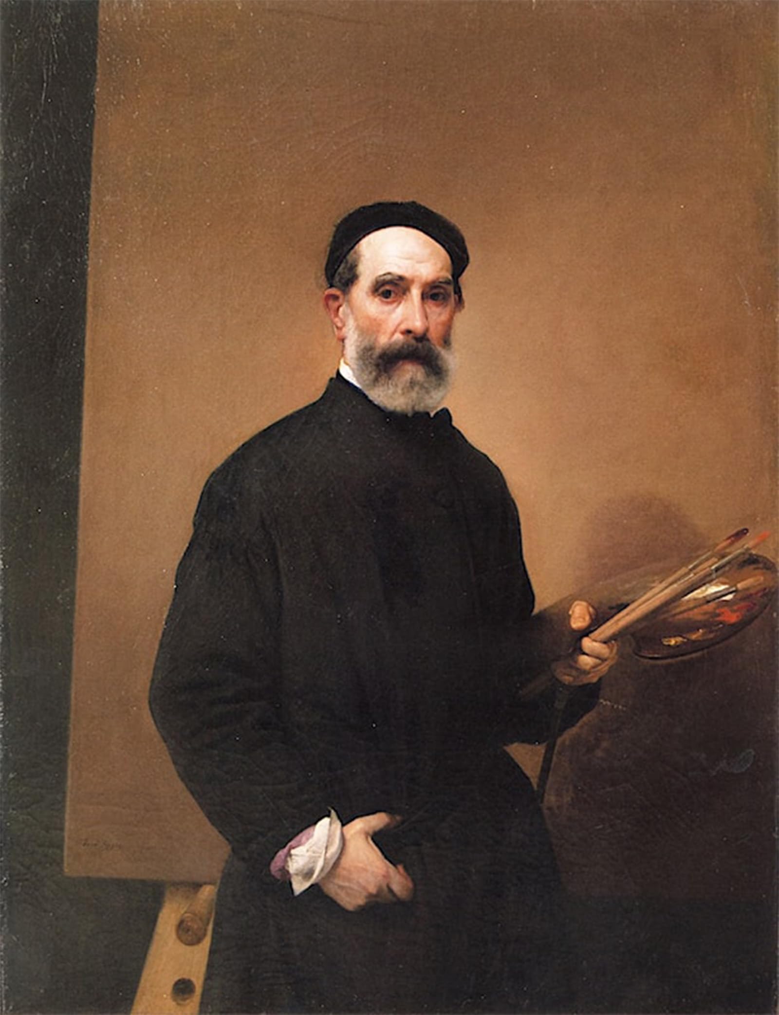 Portrait Francesco Hayez impression toile 60x90cm pour décoration murale
