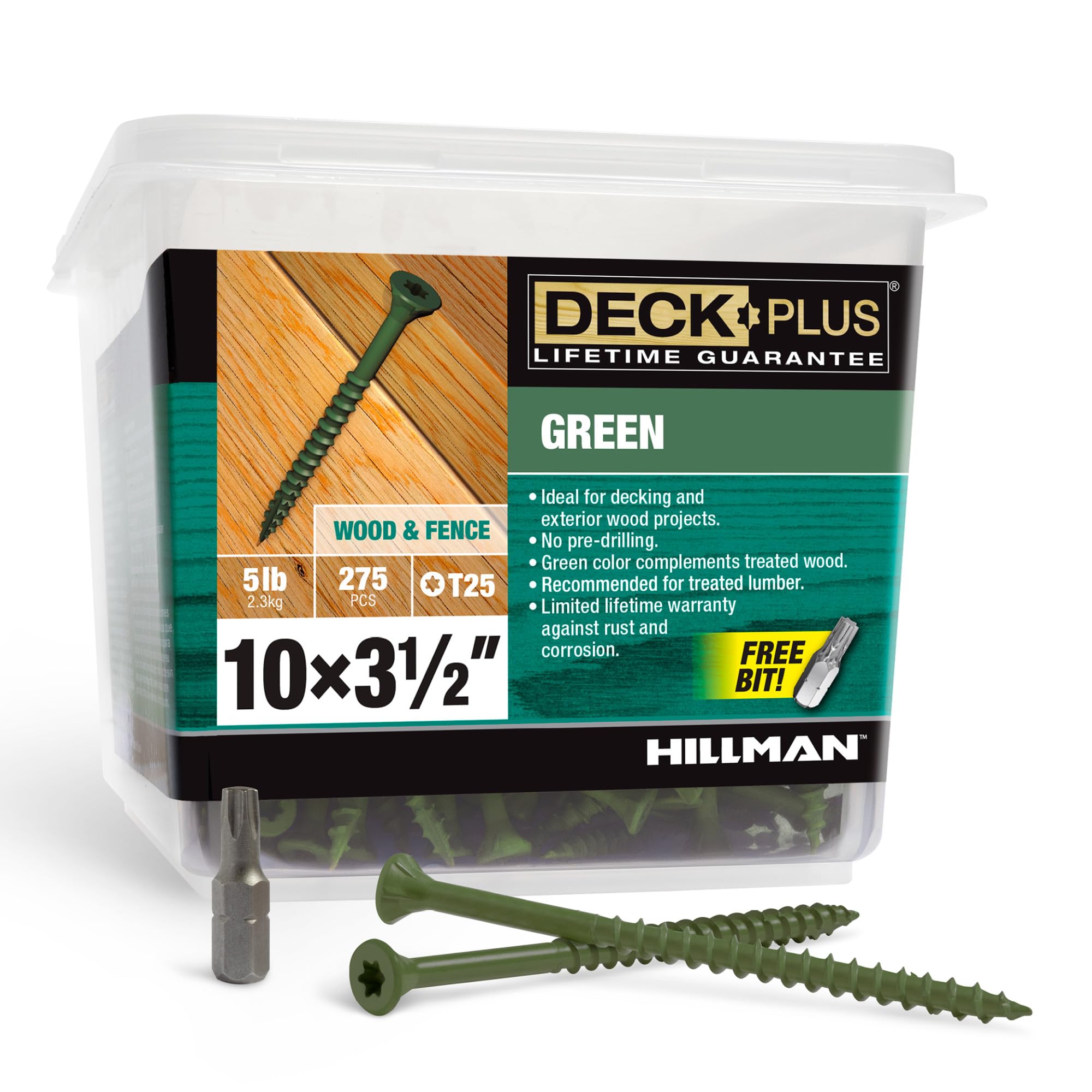 Deck Plus Deckschrauben grün 5 lb