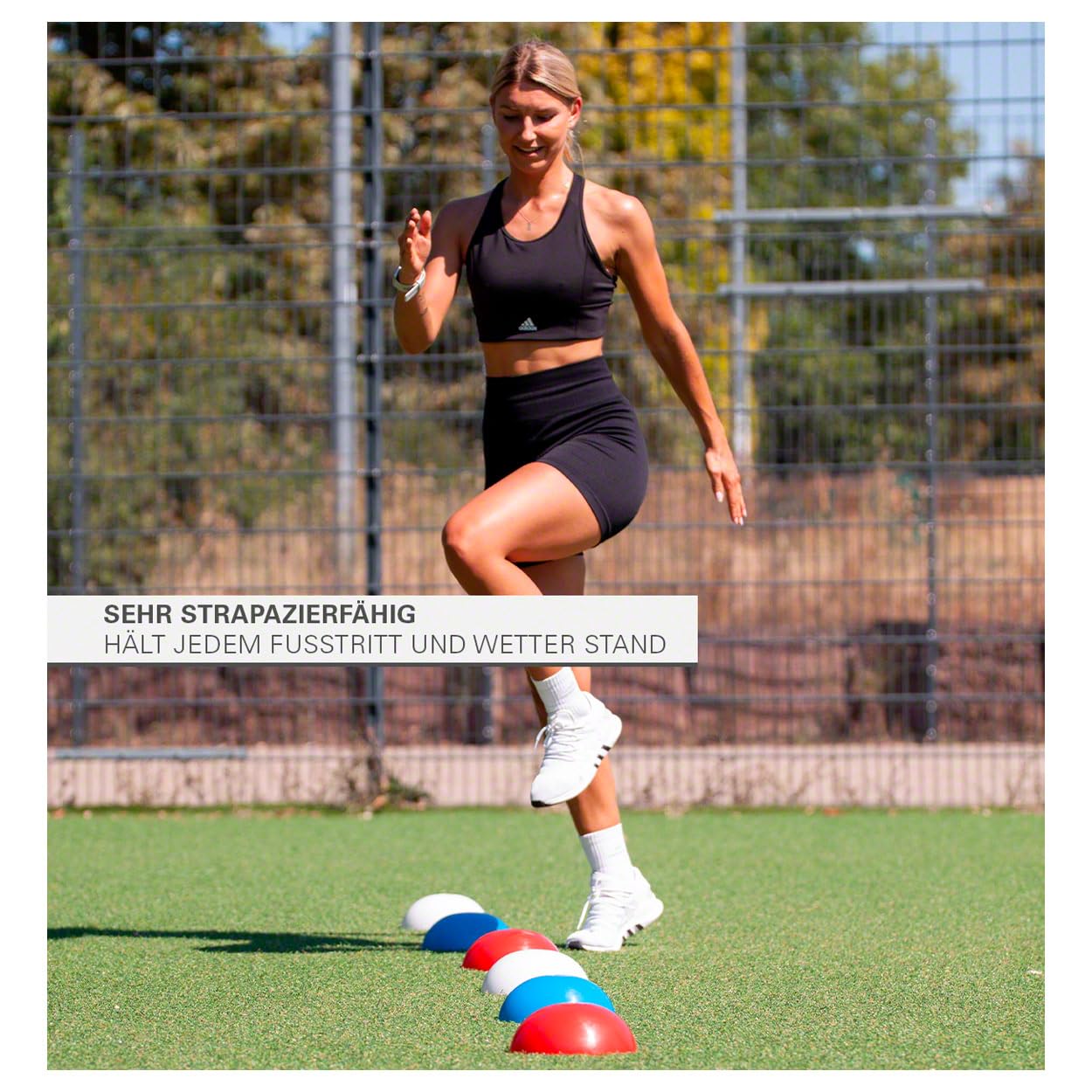 Sport-Tec Markierungshalbkugel Markierungshütchen Trainingshütchen Hütchen Training Fussball 40 Stück