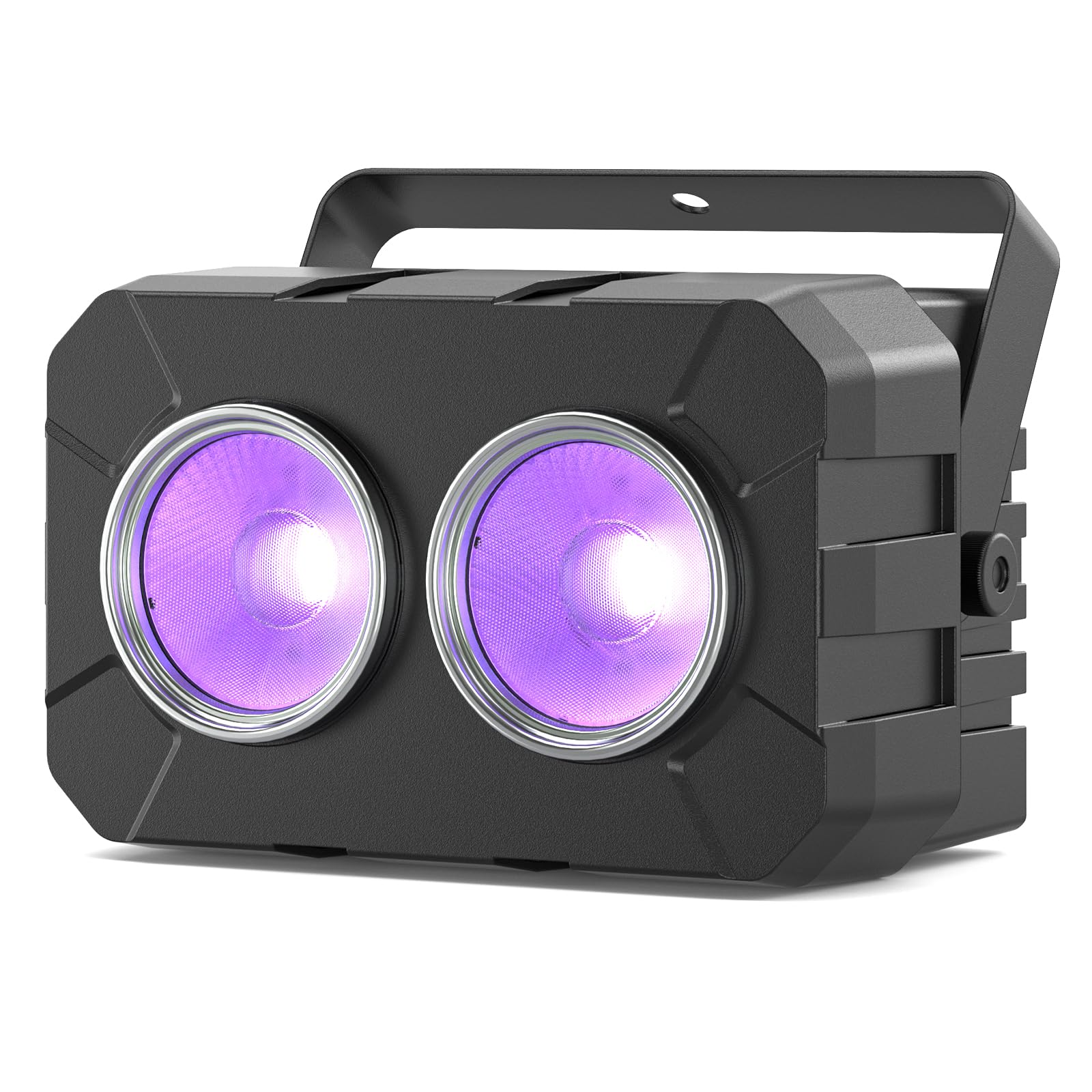 DazzlingStage 180W COB Stage Light, RGBW 4IN1 2-Eyes LED Par Can, Audience Casting DMX512 & Sound-Activated COB Par Lights, Blinder Stage Lights for DJ Party Wedding Bar Club Events
