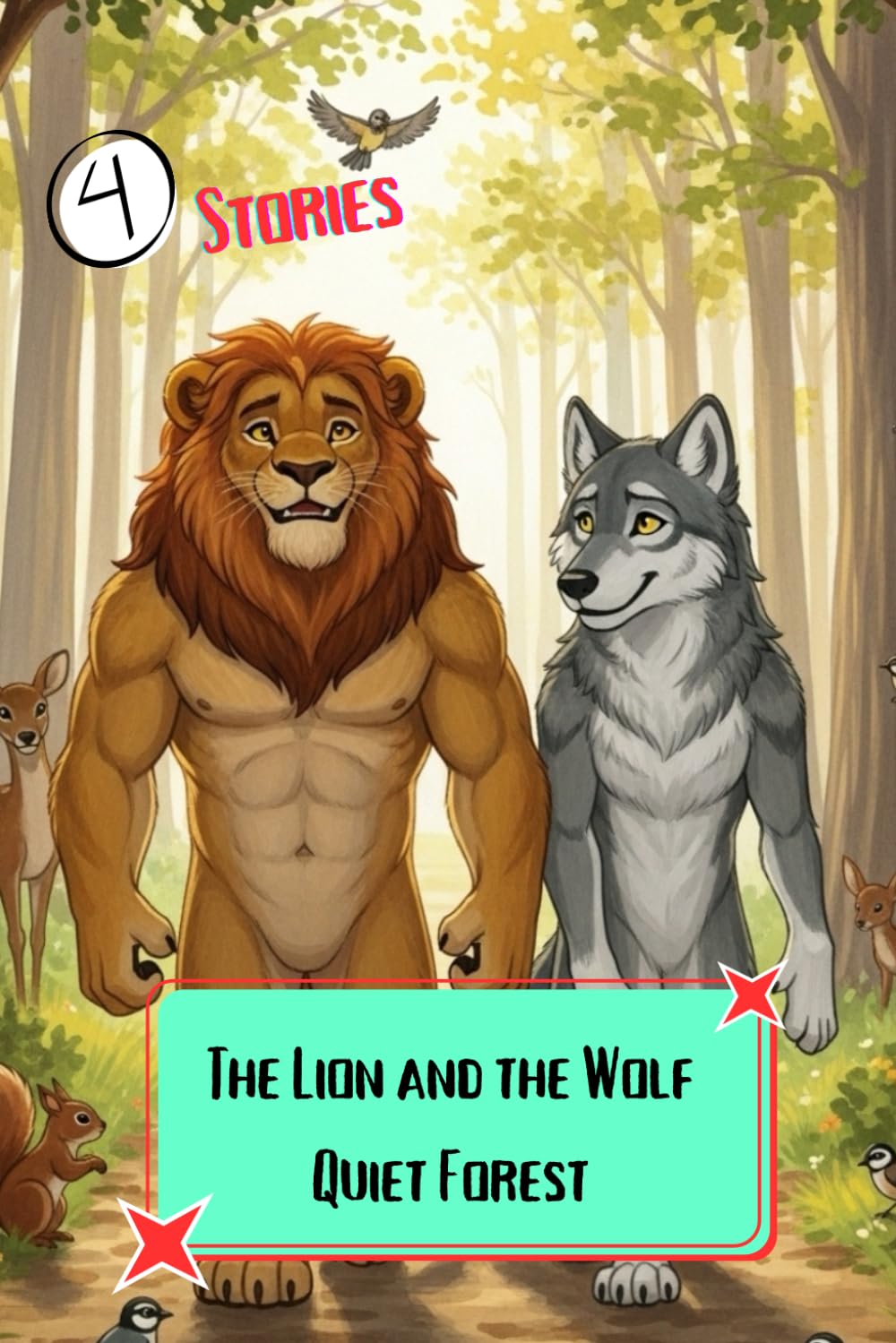 The Lion and the Wolf Quiet Forest