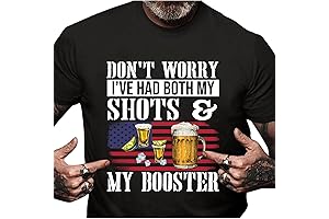 Don't Worry I've Had Both My Shots and Booster American Flag Independence...