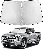 Vista 87 de EcoNour Parasol para parabrisas de camiones con bolsillo de almacenamiento Parasol reflectante de material 240T para protección contra rayos UV