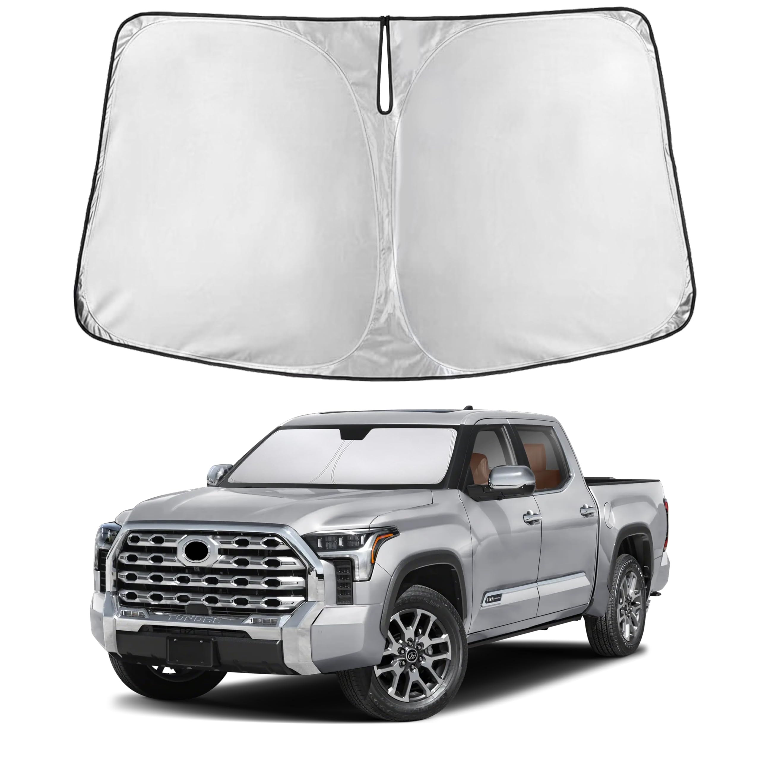 EcoNour Windshield Sunshade Compatible for Toyota Tundra 2022-2025 2026