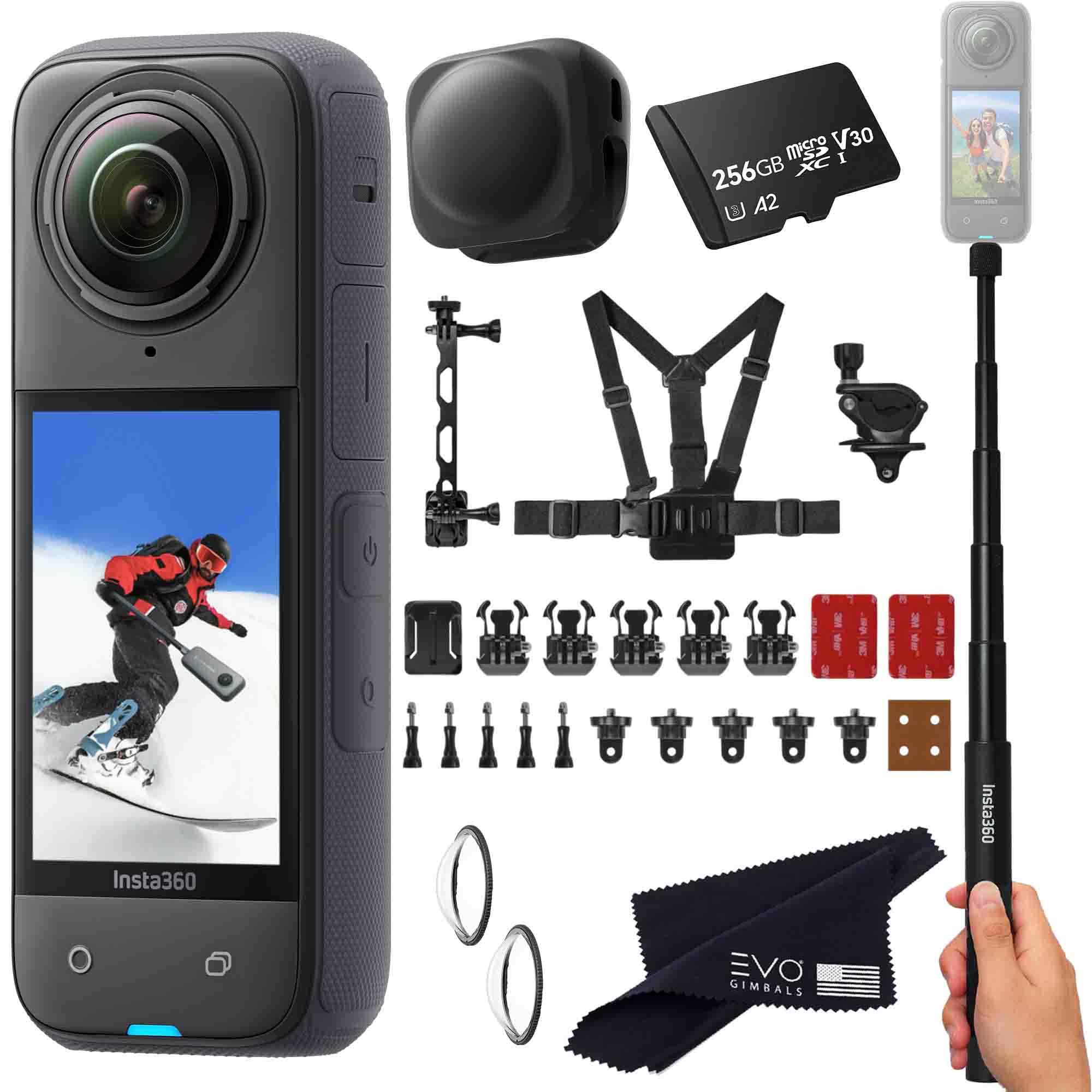Insta360 X4 Snow Bundle- 8K Waterproof 360 Action Camera with 1/2" 48MP Sensors, 8K 360 HDR Video, 72MP 360 Photo, |Includes New Snow Bundle, Selfie Stick, Lens Cap (256GB)-image-45