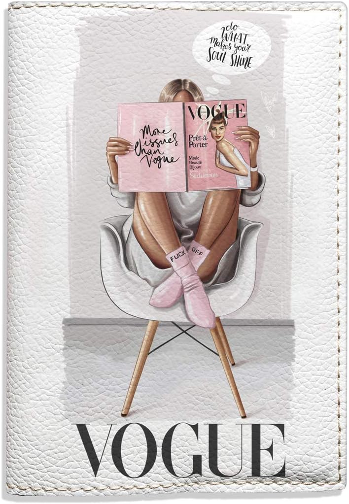 PabawaFashion passport holder eco leather stylish women cover for documents vogue design