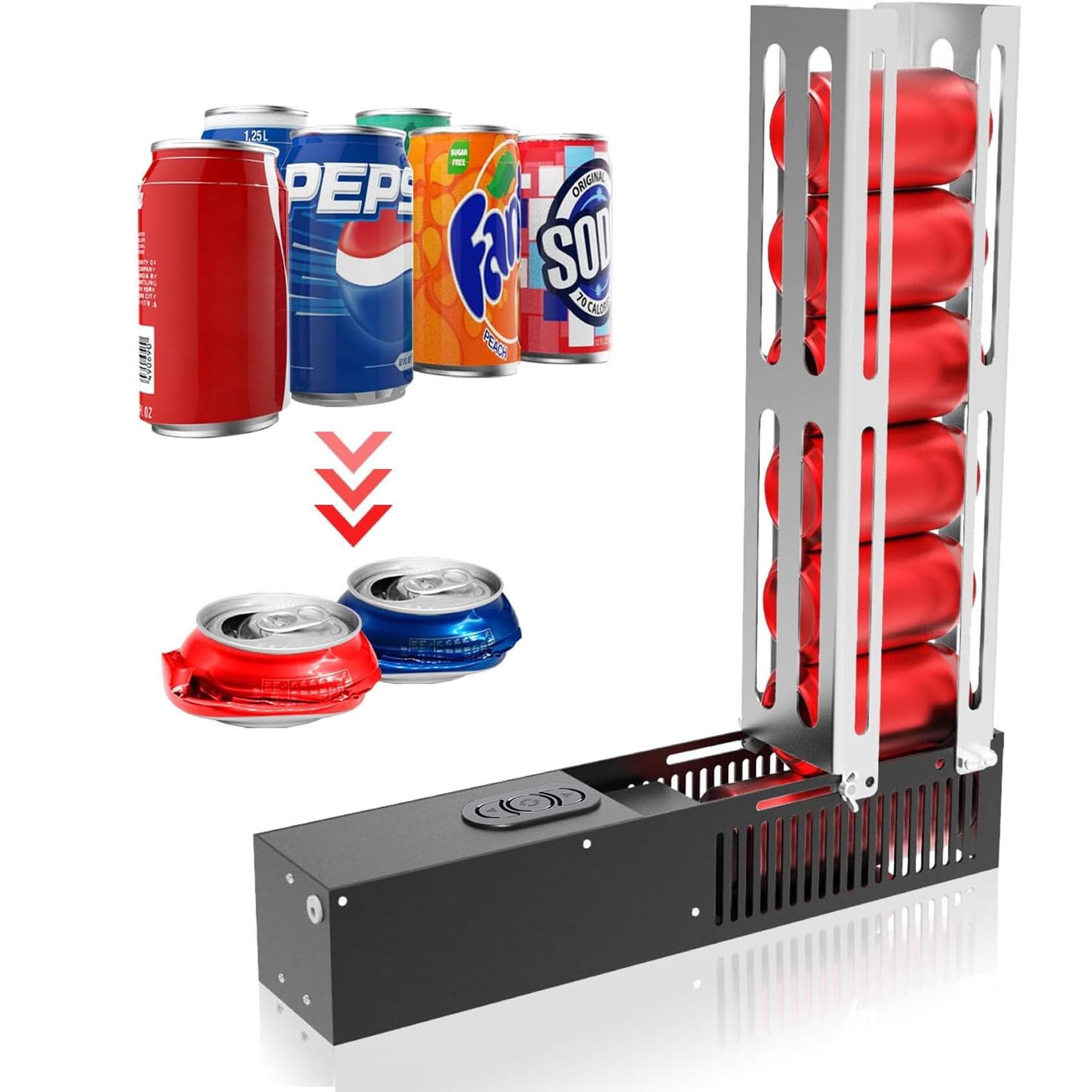 電動缶破砕機 黒／ブラック 8缶用 Amazon｜電動缶破砕機 電動缶