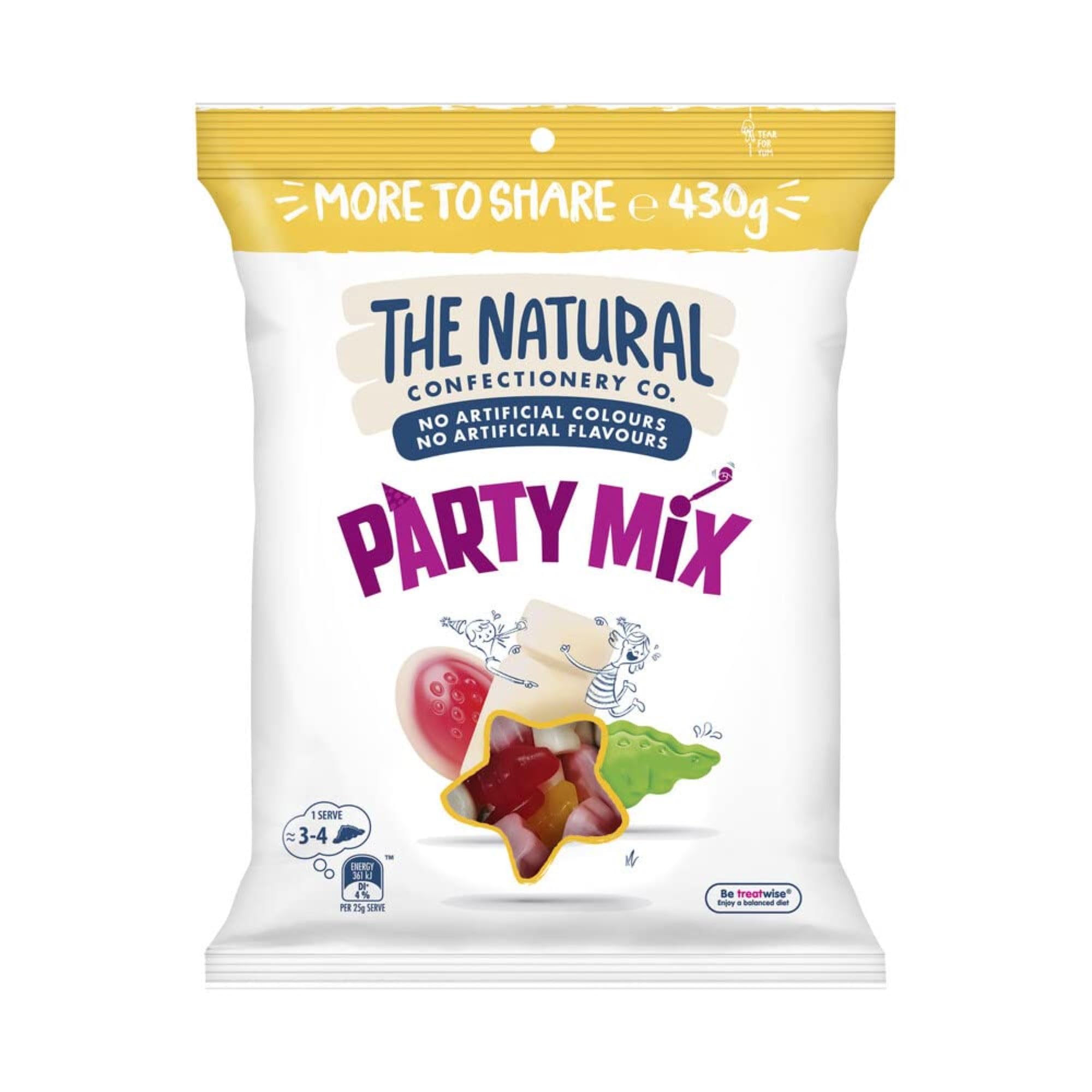 The Natural Confectionery Company Party Mix, Jumbo Size, 430g
