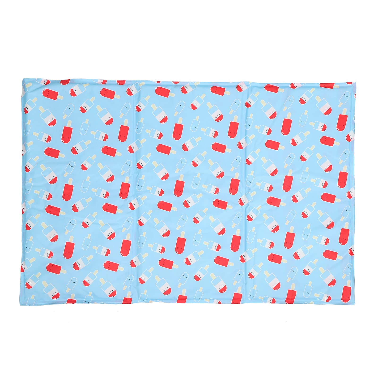 Estera de enfriamiento para mascotas Cama de enfriamiento de dibujos animados, almohadilla de gel para perros y gatos, manta fresca, almohadilla de enfriamiento de seda de hielo (XL: 71*111cm)