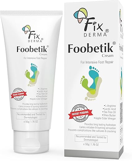 Fixderma Foobetik Cream, Foot cream, Foot care for diabetic, For Dry & Cracked Feet, Moisturizes & Soothes Feet, Heel Repair, For Calloused, or…