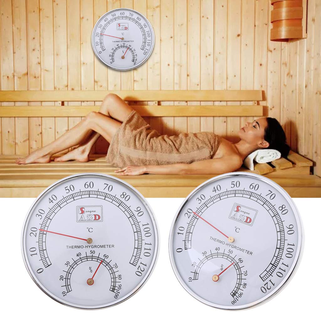 Sauna Room Thermometer & Hygrometer 0-120? 10?-100?RH Used In Sauna Room Bathroom Sweat Stream Room Digital Thermometer Hygrometer Water Temperature Gauge Probe Measurement Humidity