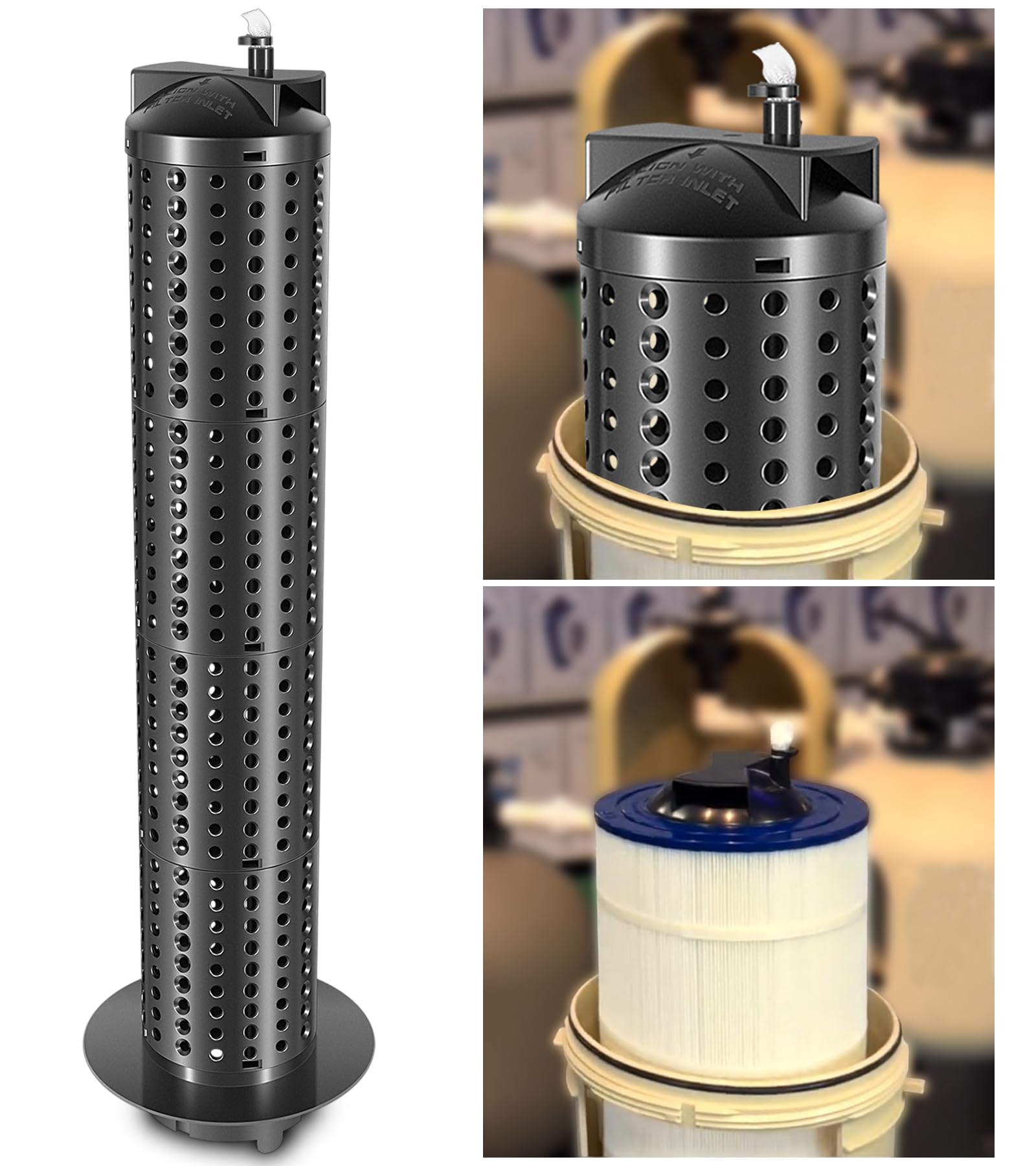 59053800 Pool Filter Center Core Replacement for Clean & Clear Predator 150, 175 and 200 Square Feet Pool/Spa Cartridge Filters CC150 CC200 EC-160353 EC-160355