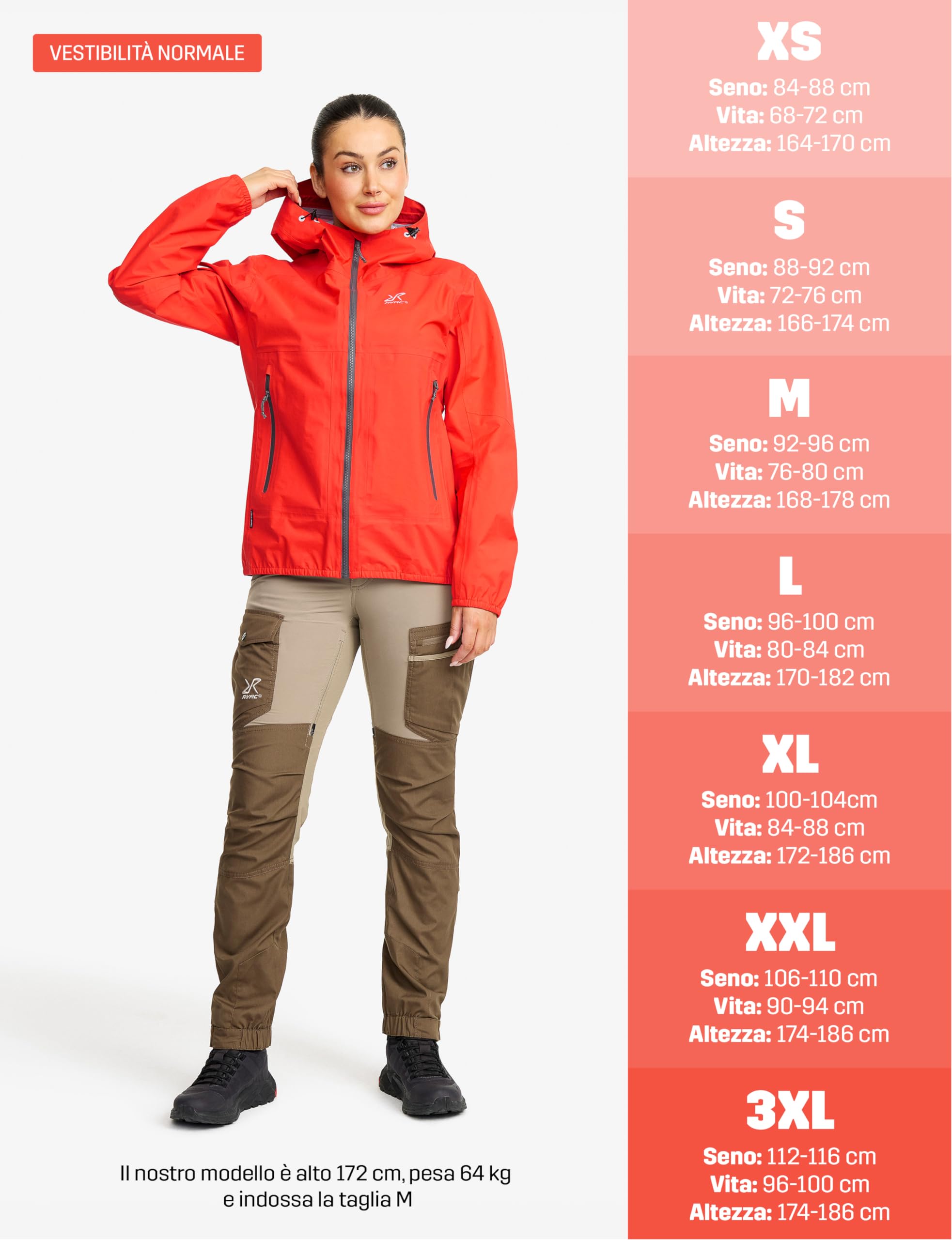 RevolutionRace Arcade 3L Lightweight Jacket da Donna, Giacca Impermeabile, Giacca a Vento Ripiegabile per Escursioni e Attività all'aperto