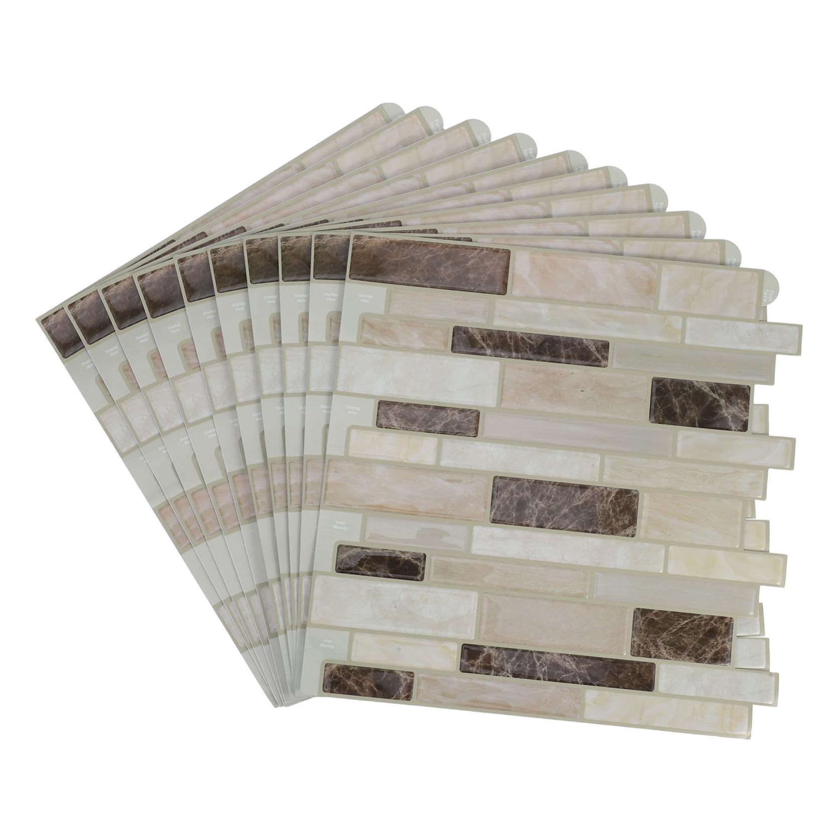 Autocollants muraux PVC marbre pour une crédence de cuisine élégante
