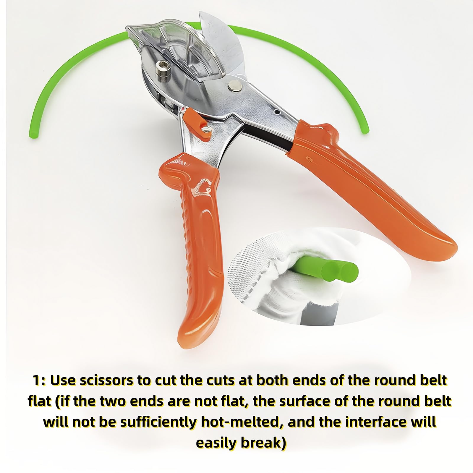 PU Round Belt Welding Machine PU Round Belt Welder Butt Machine Polyurethane Belt Welder Round Belt Welder Scissor+110V Soldering Iron+ Hot Melt Machine Clamp