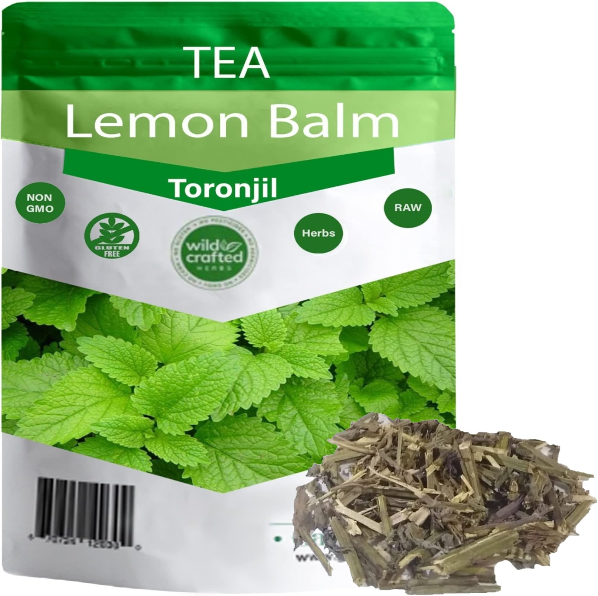 Lemon Balm Tea,Toronjil, Herbal infusion Dried Cut Leaves mexican, Tea in Resealable Bag, 4 oz Caffeine Free