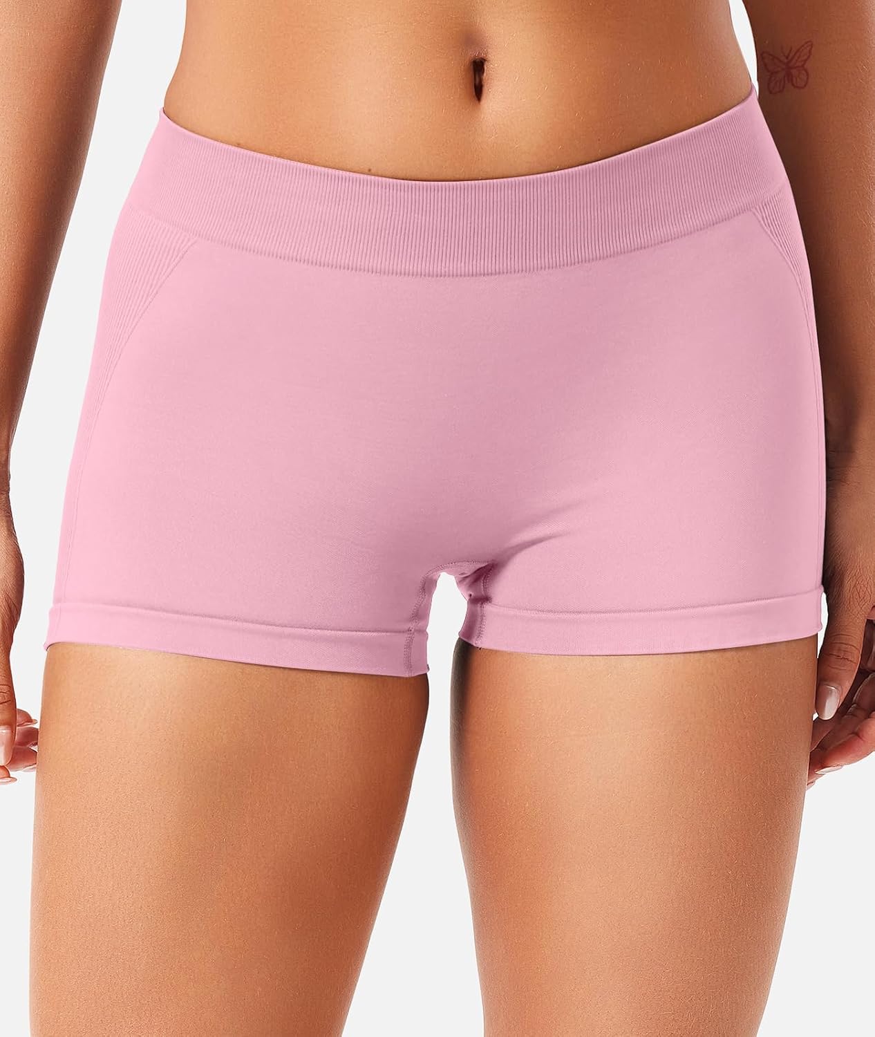 YEOREO Women Workout Booty Shorts Low Rise 2.5" Impact Scrunch Lifting Biker Gym Hot Shorts Spandex for Yoga Running - Image 2