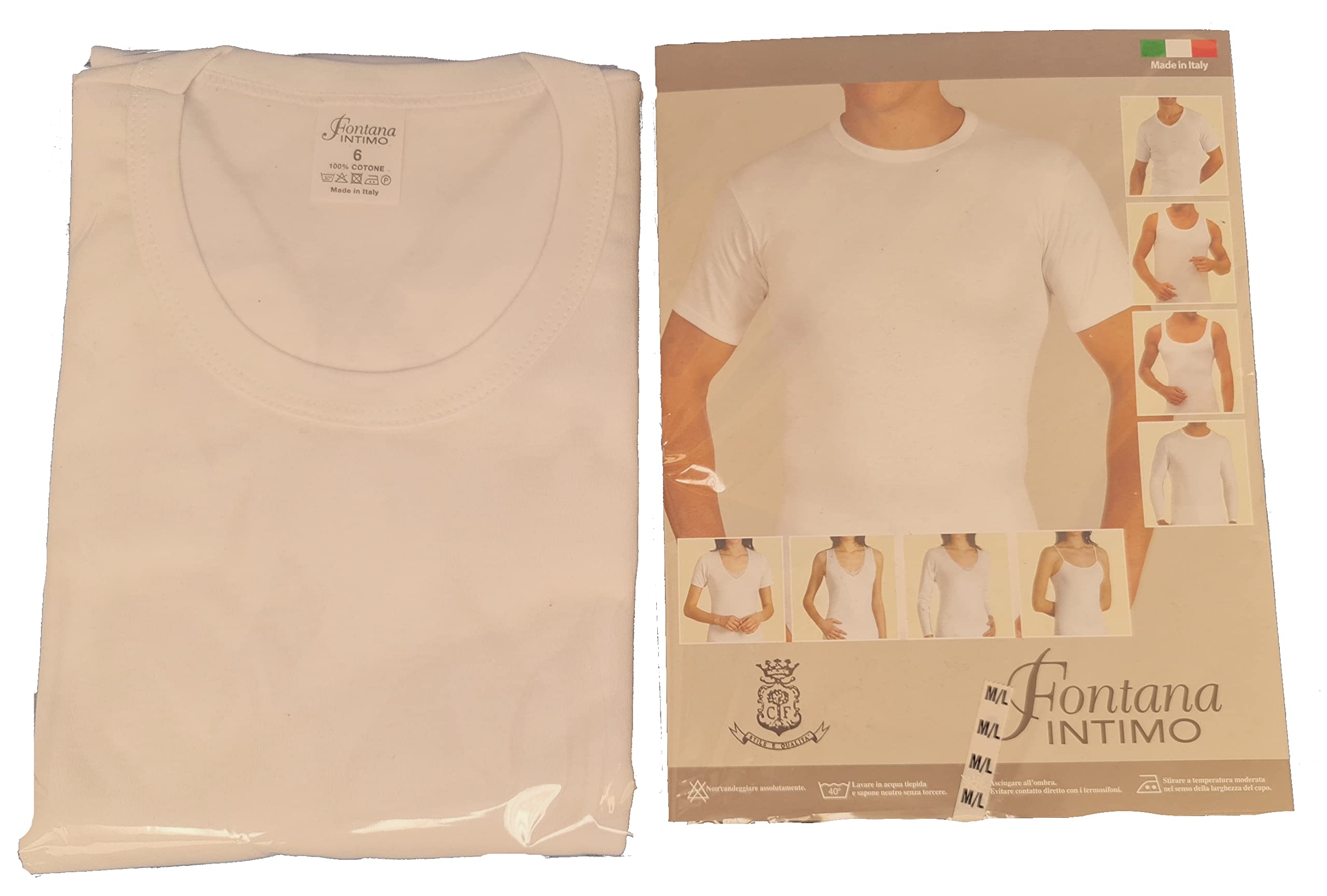 4 Pezzi Maglia Intima con Maniche Lunghe da Uomo in Cotone Caldo…